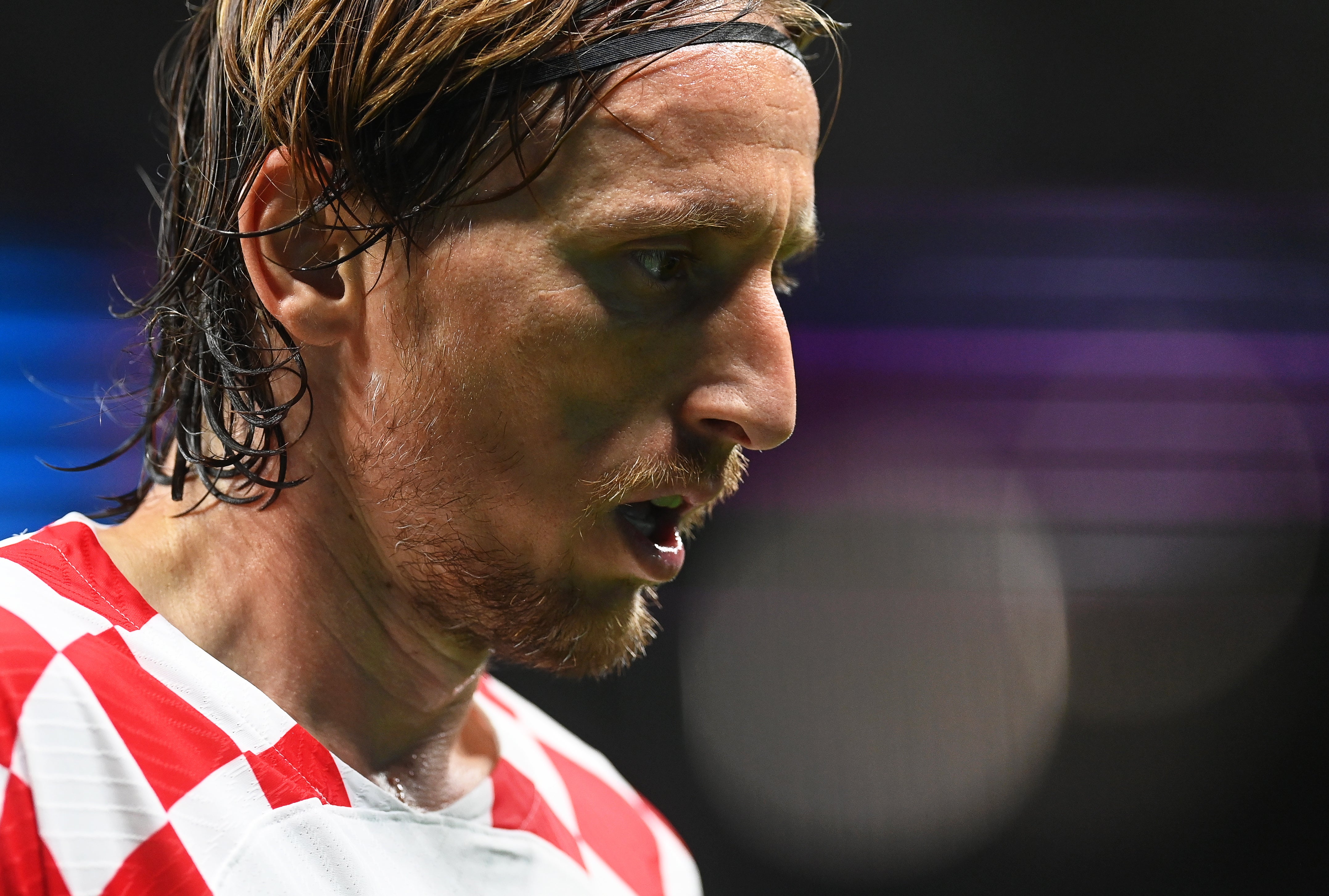 Croatia captain and midfielder Luka Modric did not exert his usual control