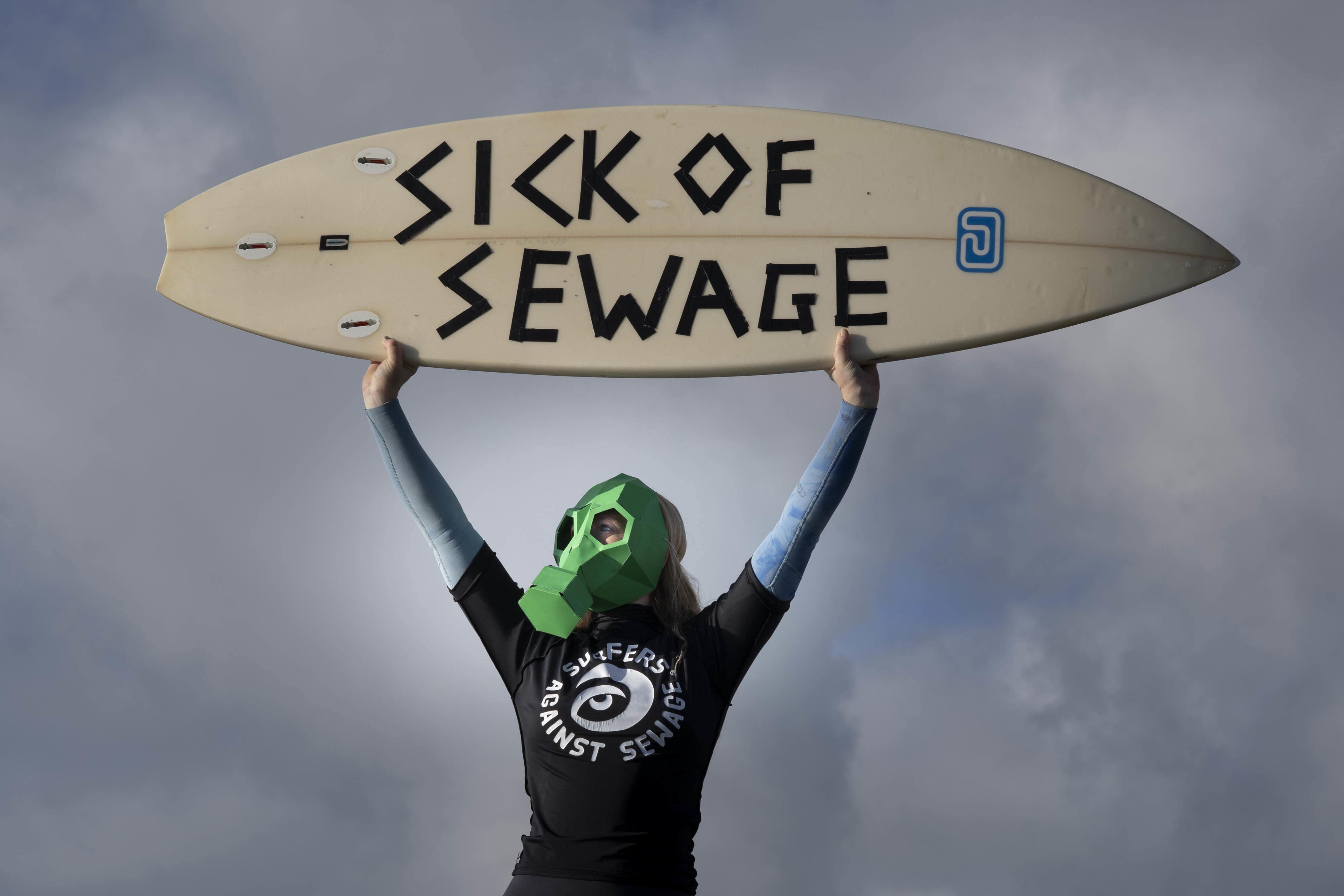 Surfers against Sewage have held protests against discharges on UK beaches last year