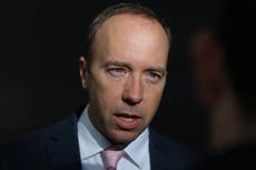 Matt Hancock accuses Dominic Cummings of ‘totally idiotic’ Covid ‘power grab’