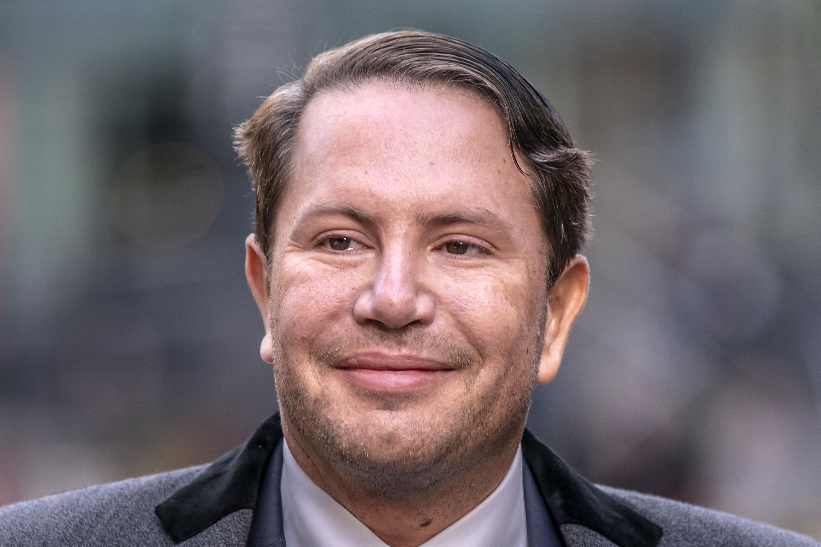 Socialite James Stunt outside Leeds Cloth Hall Court (Danny Lawson/PA)