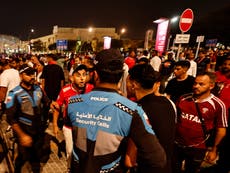 Morocco vs Spain World Cup game sees riot police deployed outside stadium