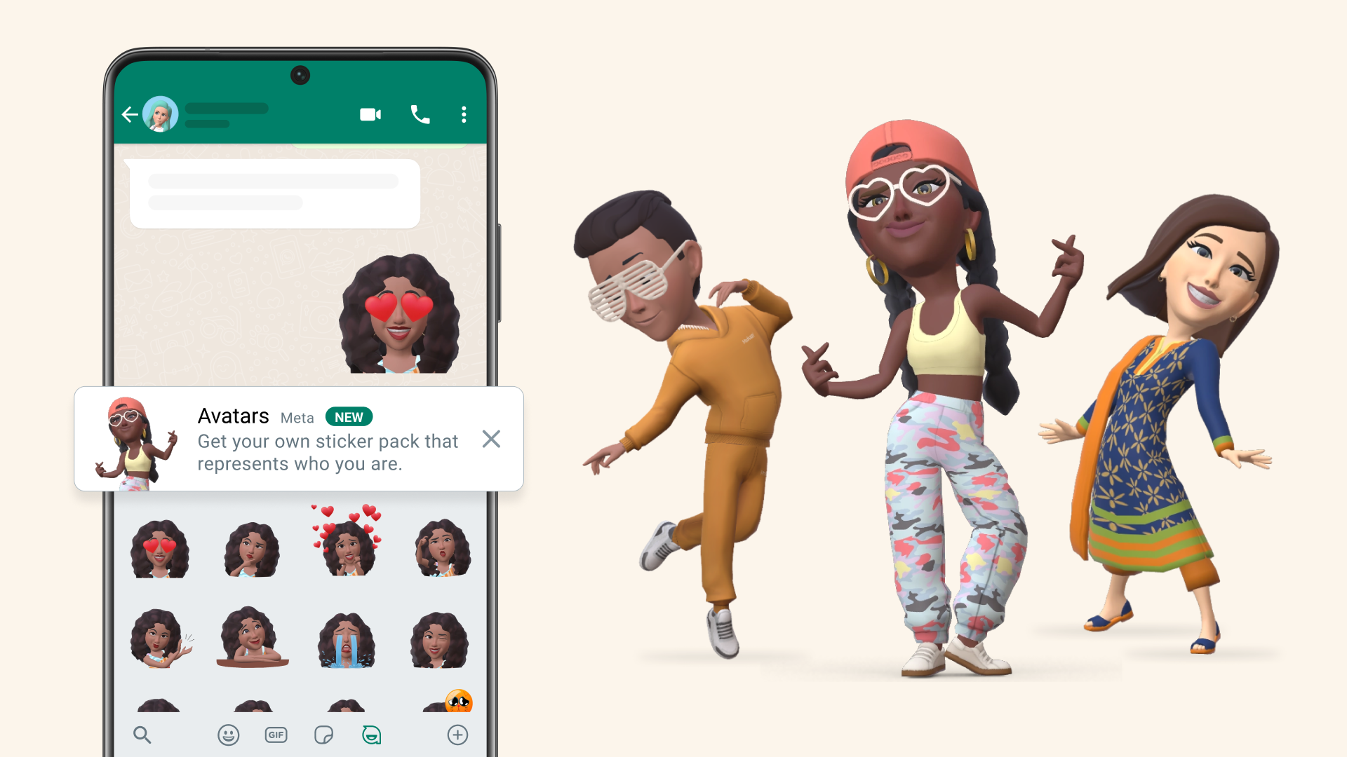 WhatsApp’s avatars will allow users to create personalised 3D characters on the app and send them as stickers