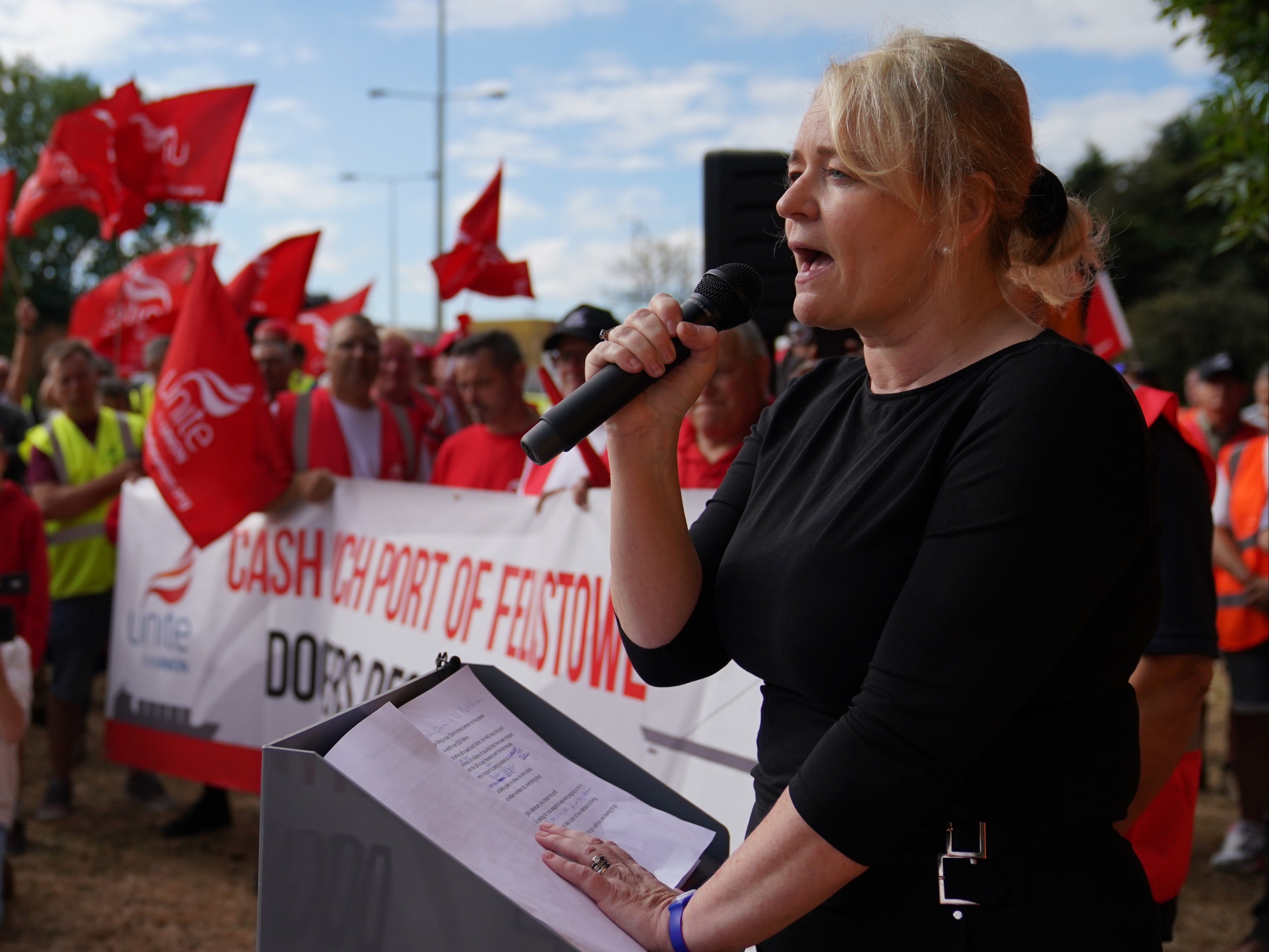 Unite general secretary Sharon Graham