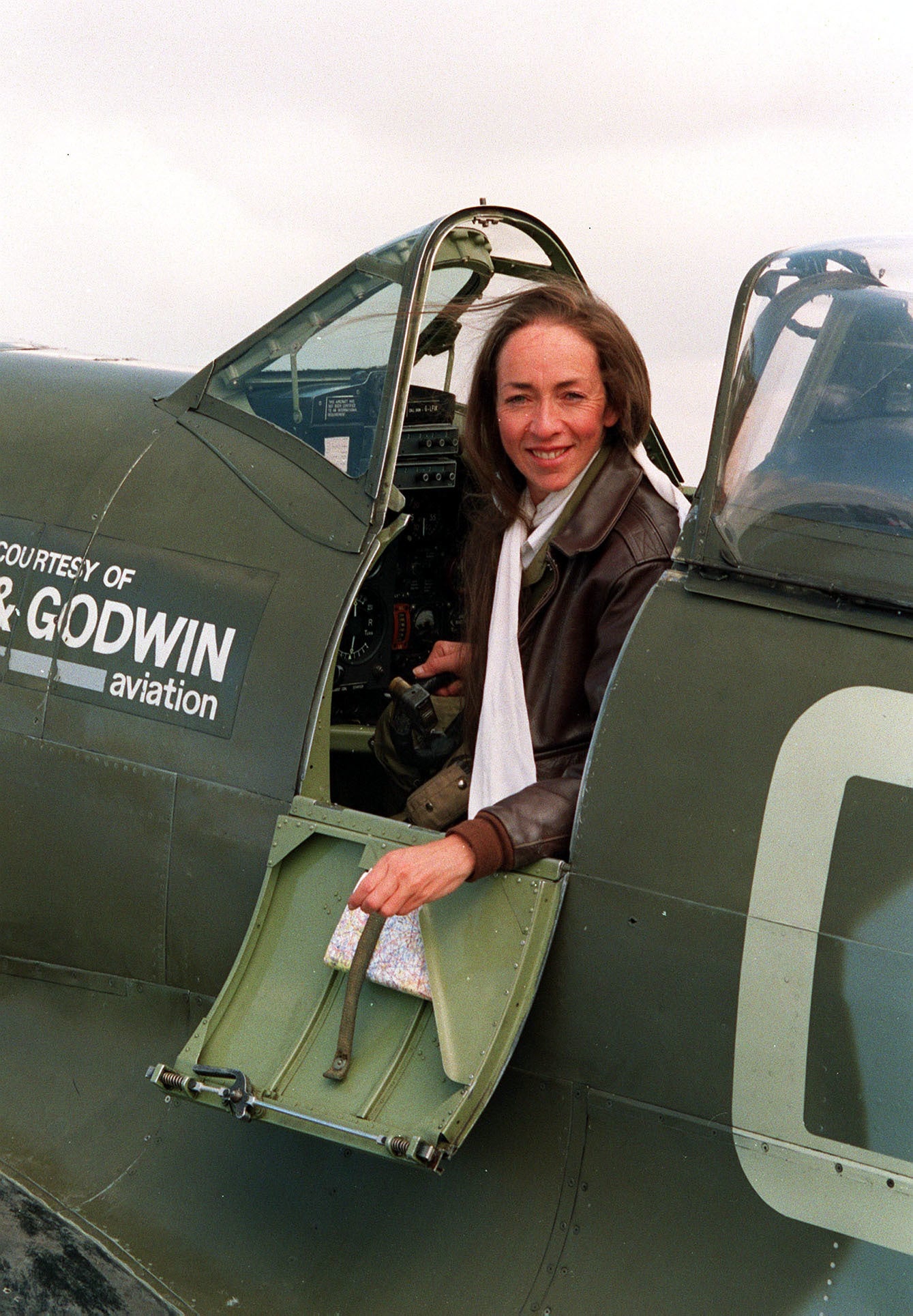 Grace in the cockpit in 1993