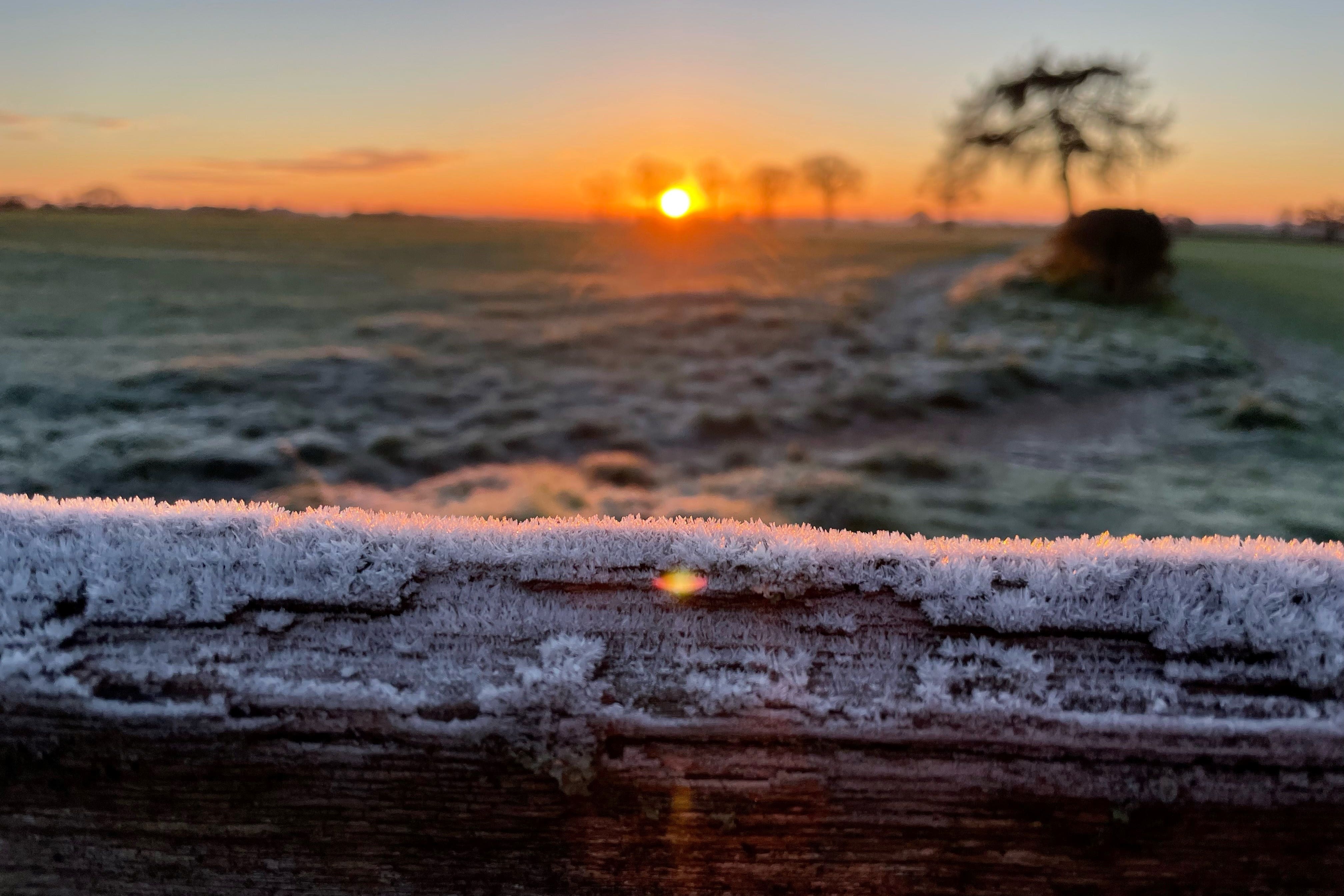 Wintry scenes near Bassetts Pole on the Warwickshire-Staffordshire border (Phil Barnett/PA)