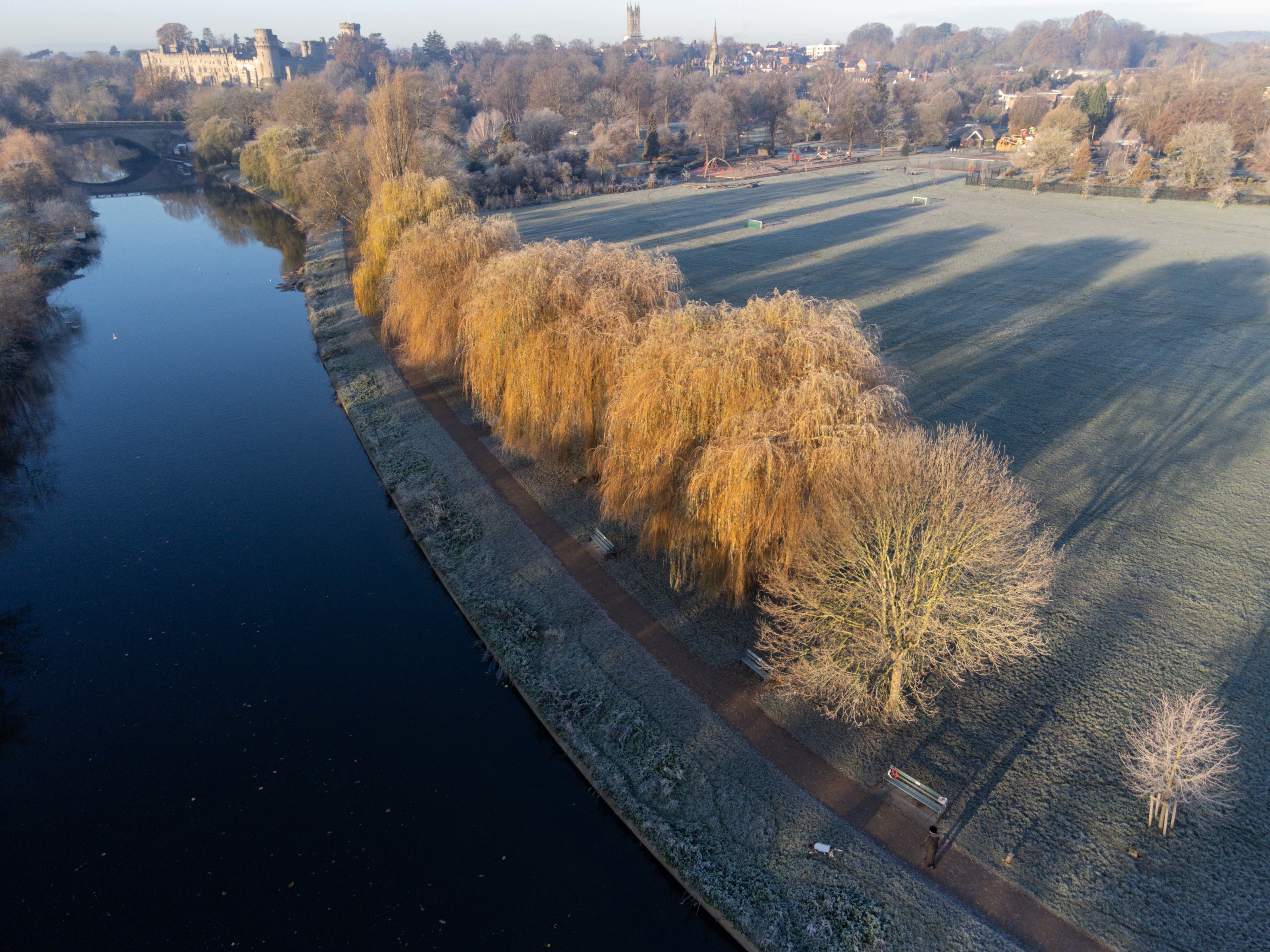 A frosty morning in St Nicholas’ Park, Warwick