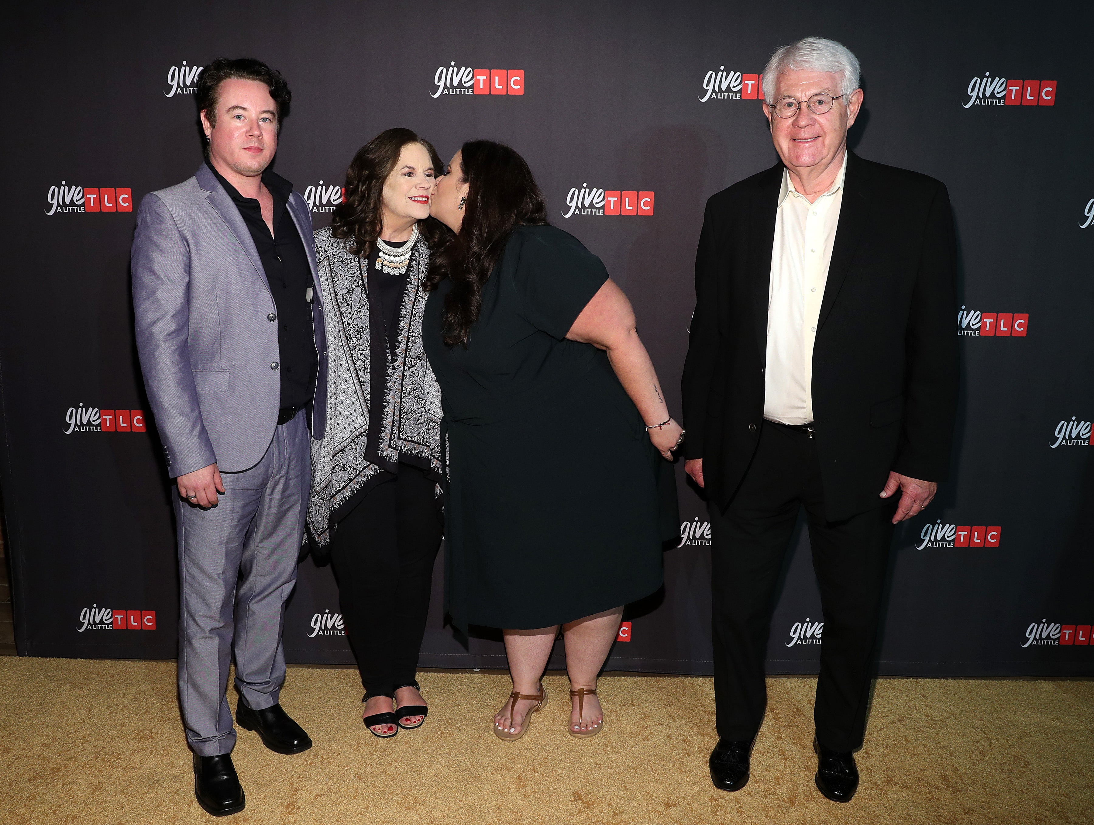 (L-R) Hunter Thore, Babs Thore, Whitney Thore, and Glenn Thore attend TLC's Give A Little Awards 2019 on October 02, 2019