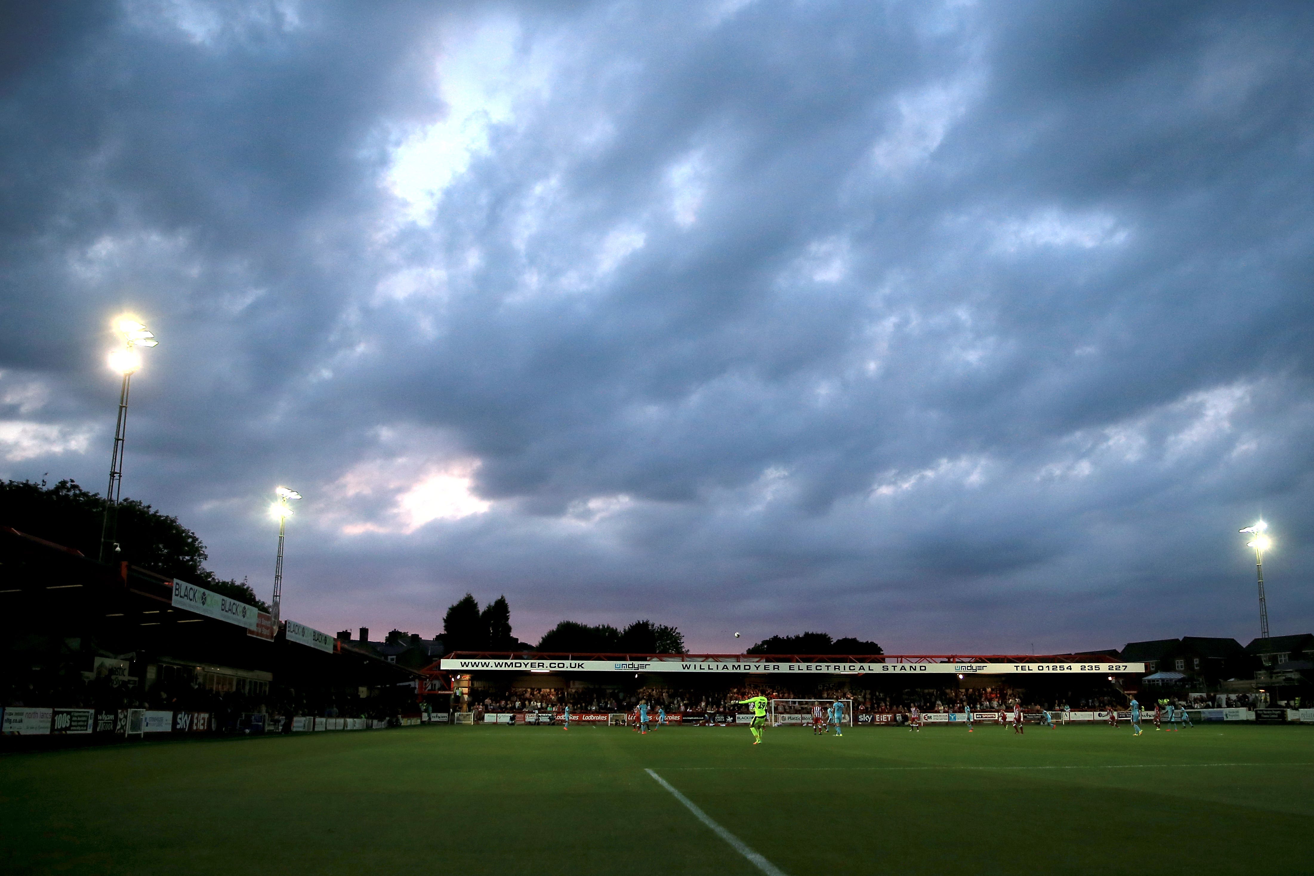 Saturday’s match at Accrington has been called off due to a frozen pitch (Tim Goode/PA)