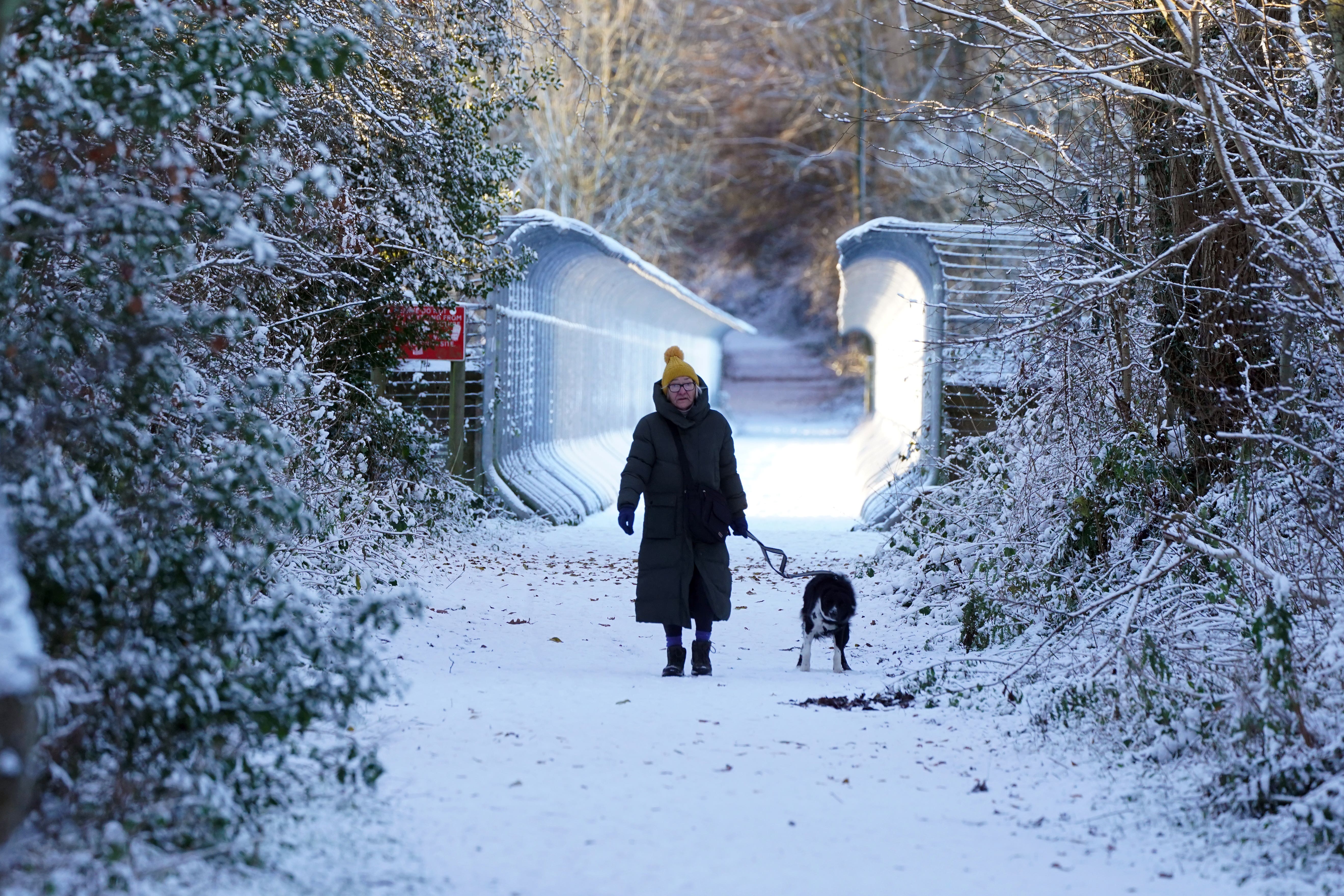 Snow could fall in southern England within days (Owen Humphreys/PA)