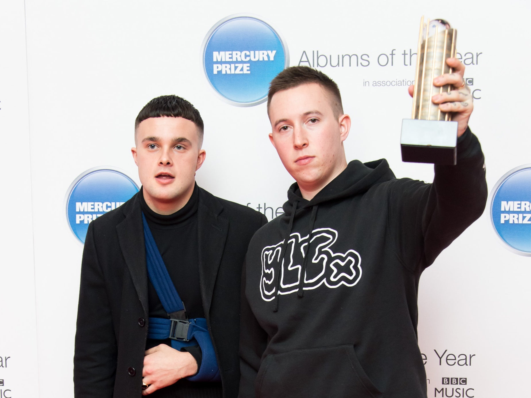 British band Slaves, consisting of (L-R) Isaac Holman and Laurie Vincent attend the Mercury Music Prize at BBC Broadcasting House on November 20, 2015 in London, England. (Photo by Ian Gavan/Getty Images)