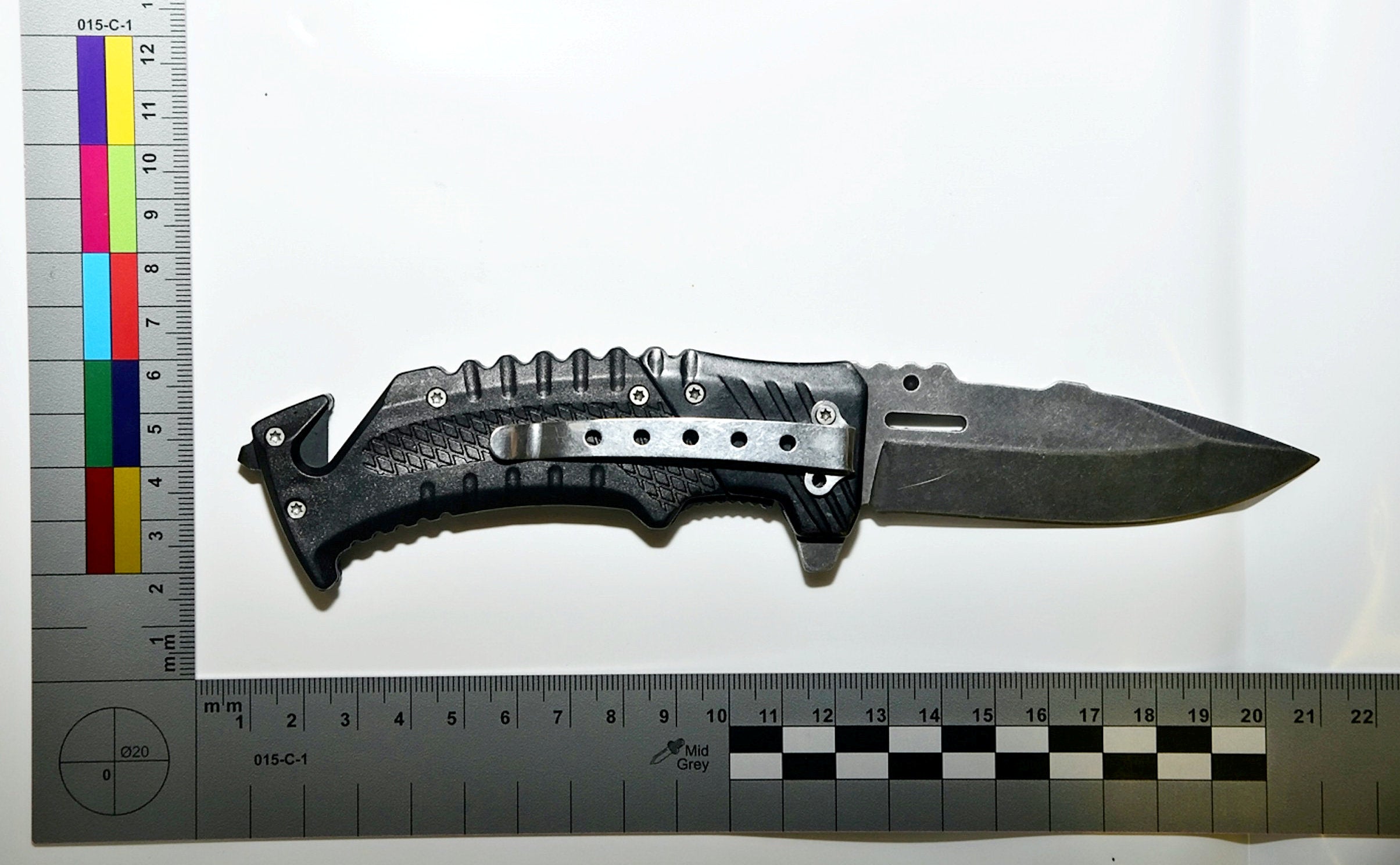 Knives were also found, among other weaponary