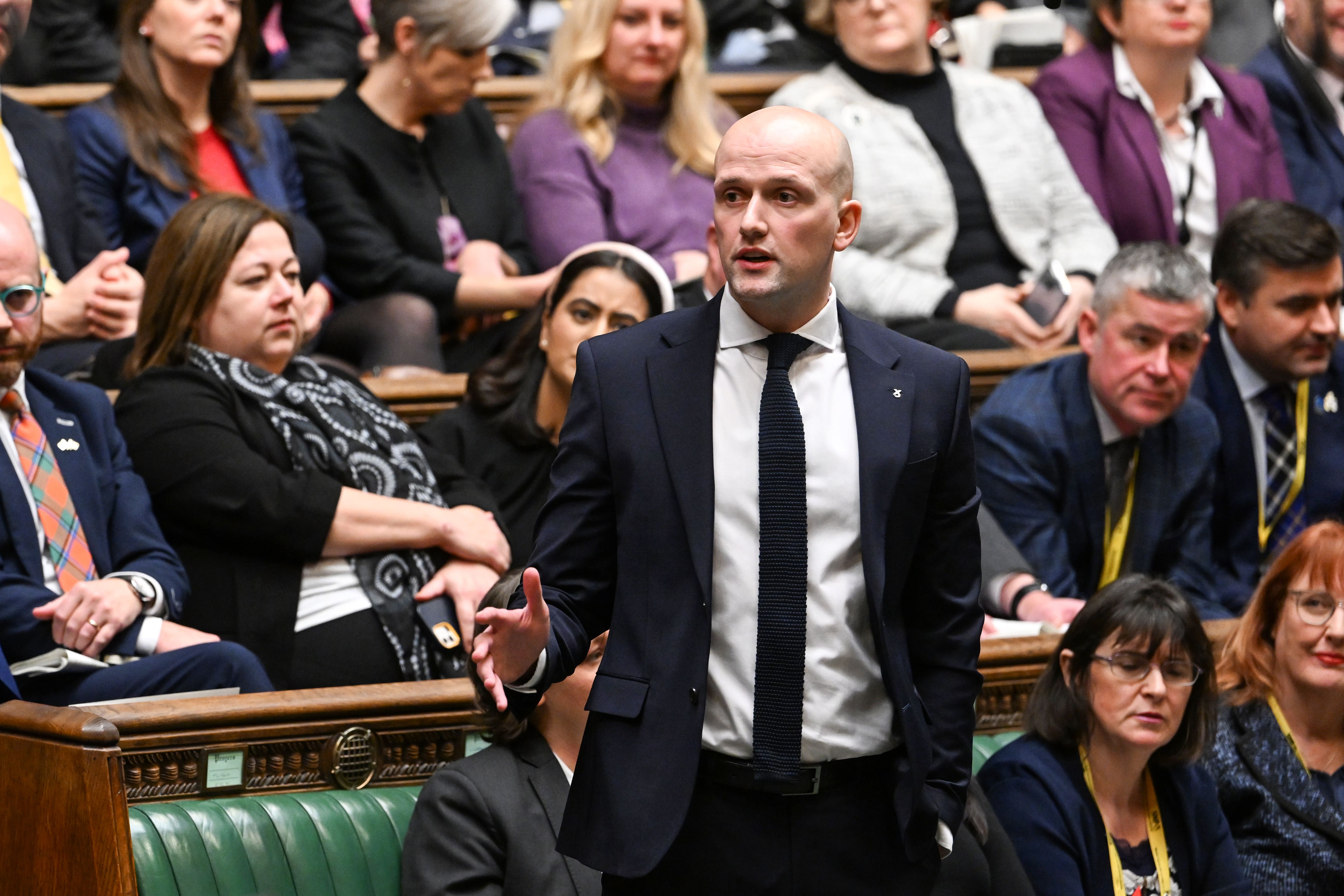 The new SNP Westminster group leader Stephen Flynn has announced his new front bench (UK Parliament/Jessica Taylor)