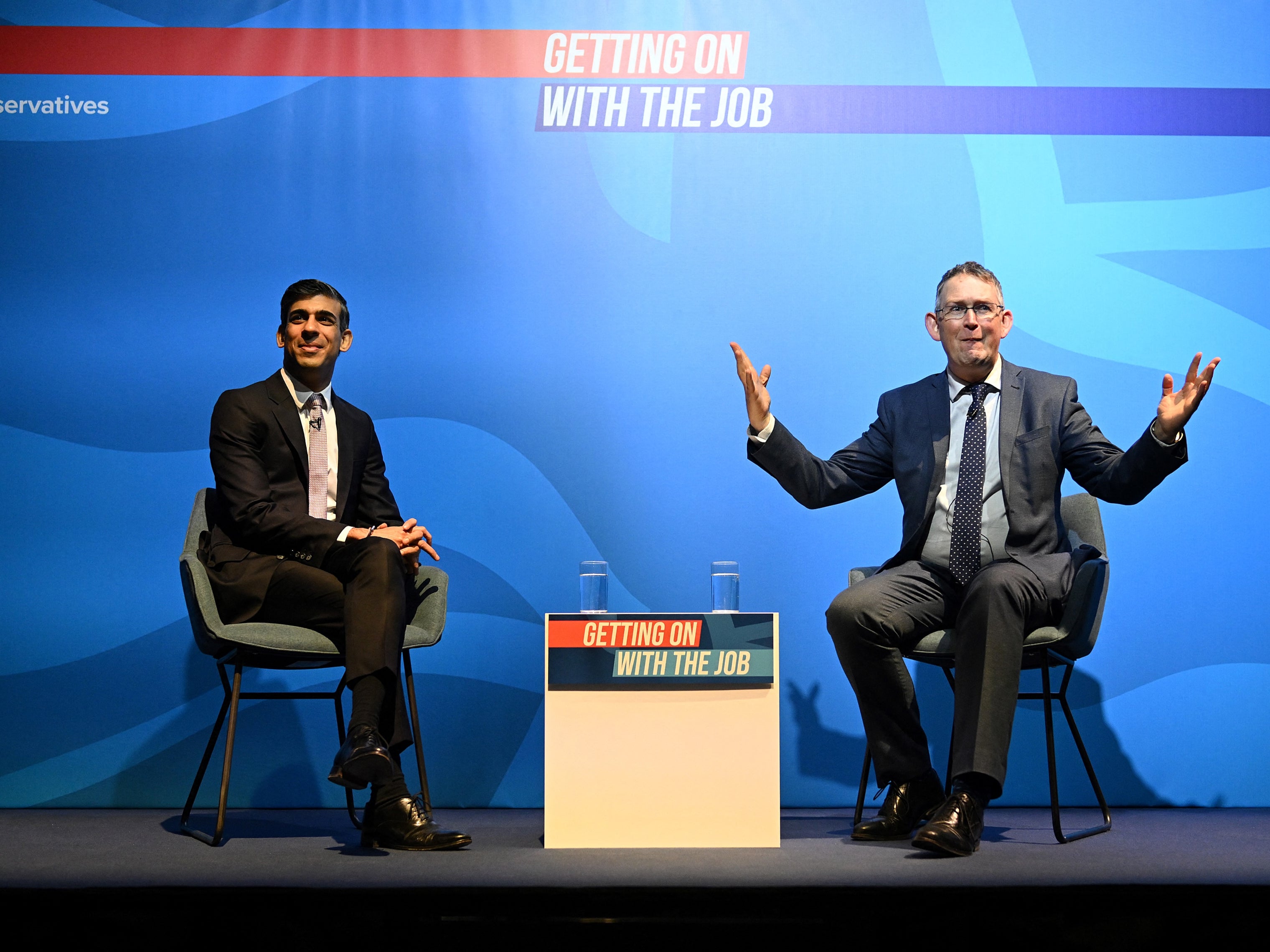 Rishi Sunak, then chancellor, and Paul Maynard spoke during the Tory party spring conference in Blackpool earlier this year