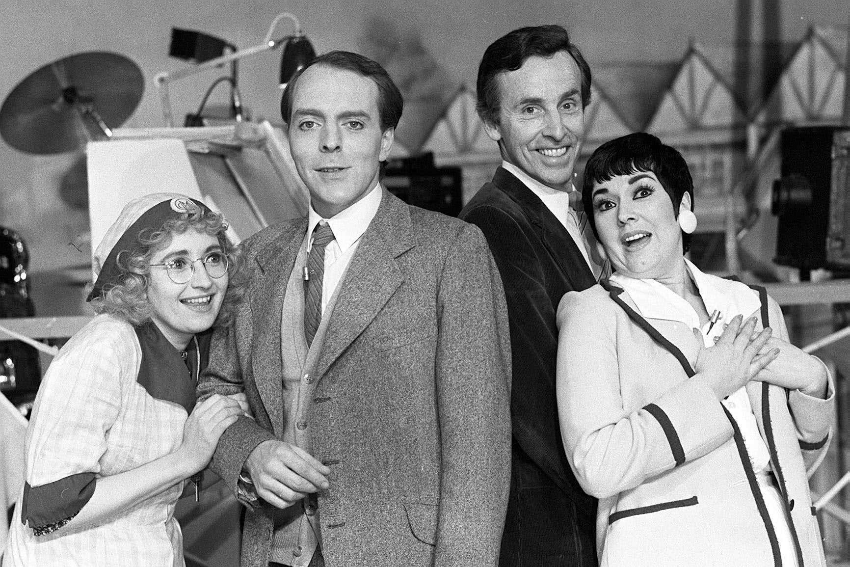 Su Pollard, Simon Cadell, Michael Knowles and Ruth Madoc, from the BBC 1 comedy Hi-de-Hi! (PA)