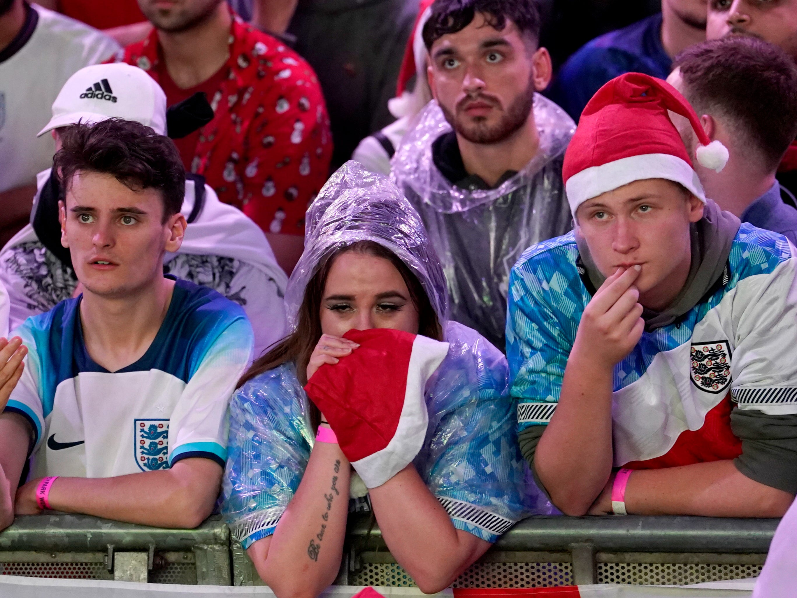 England fans at Boxpark, Wembley