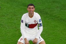 Crying Cristiano Ronaldo mourns the end of a dream and, perhaps, an era