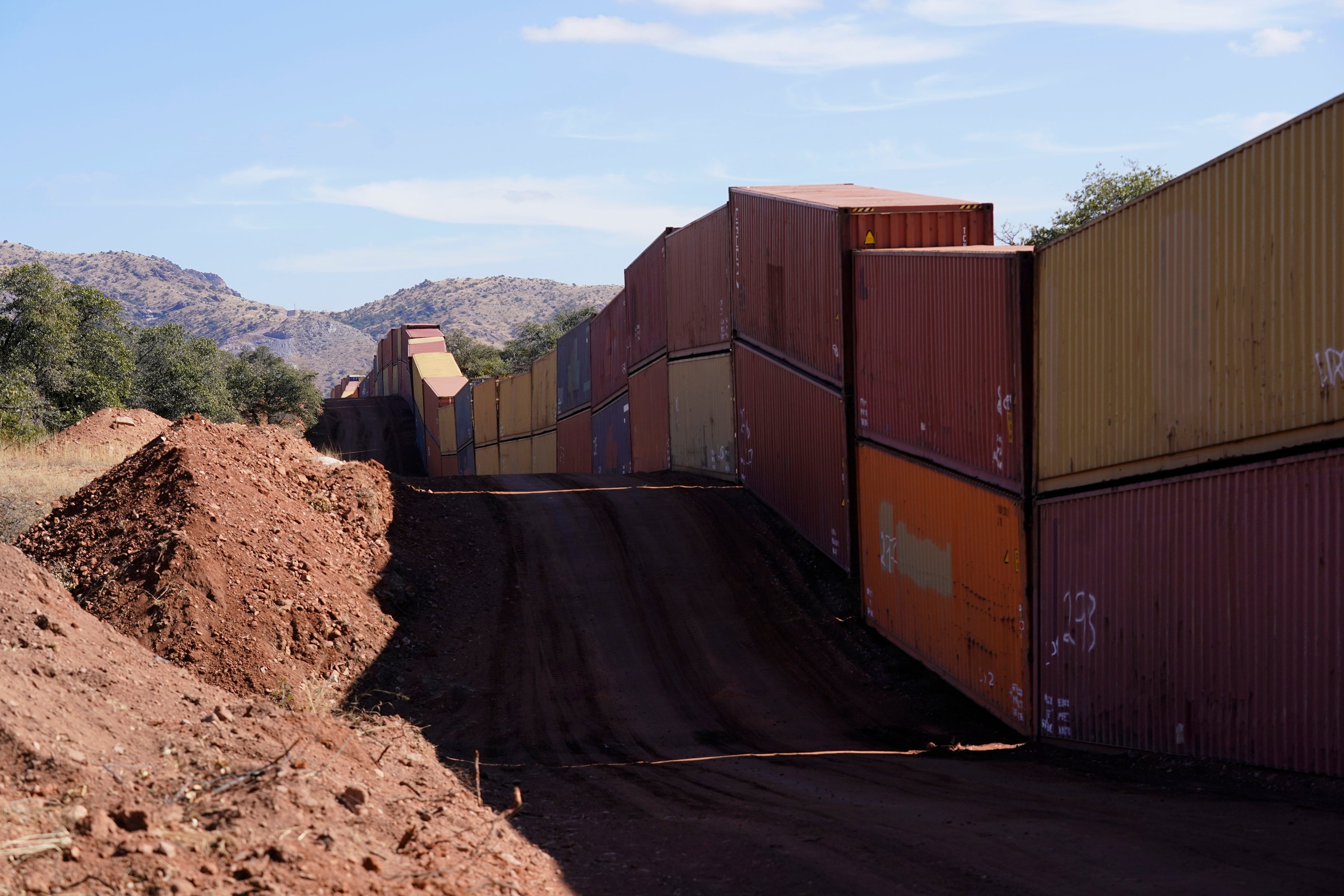 Border Wall Shipping Containers