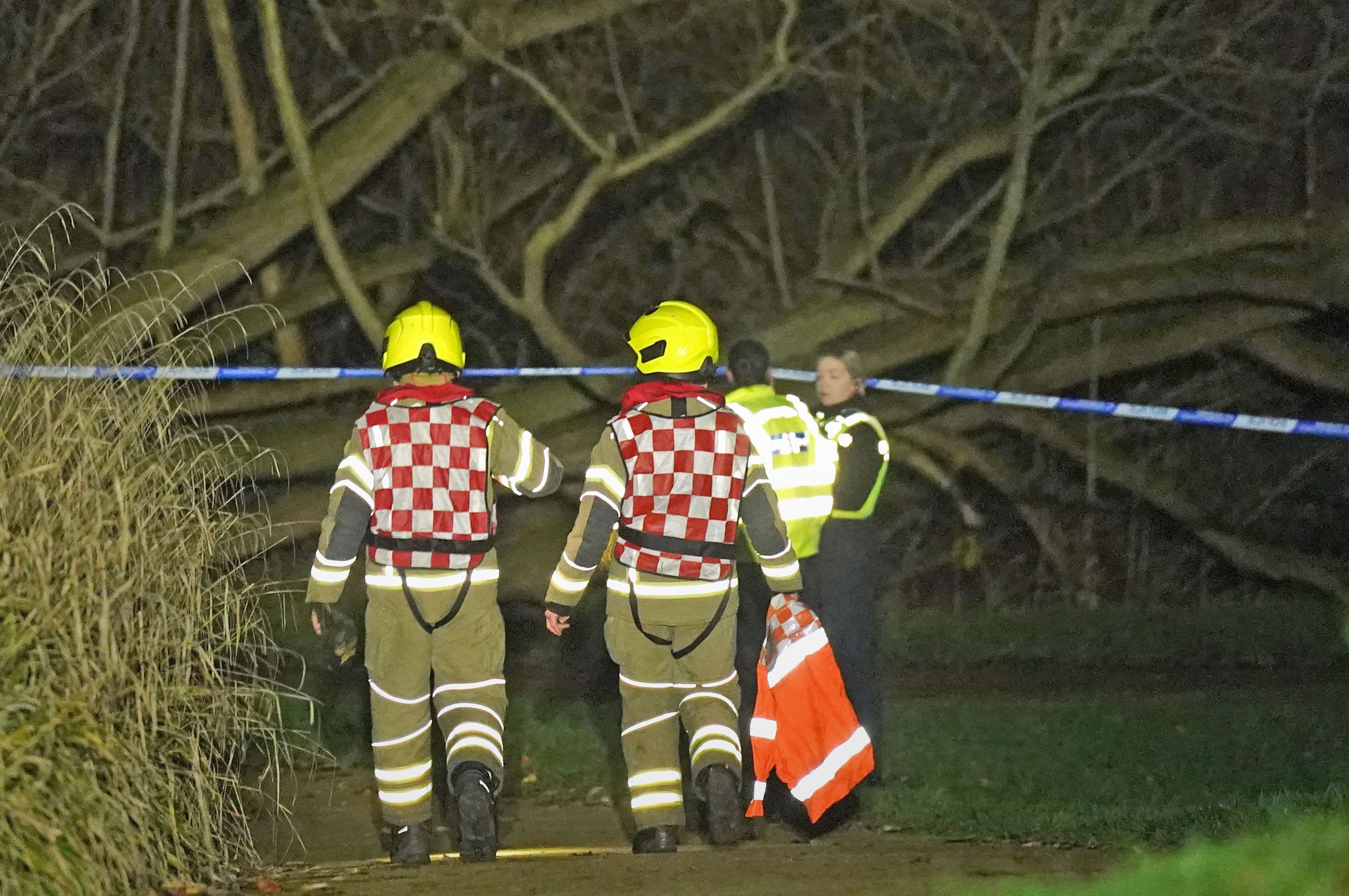 Police have now cordoned off the lake and park