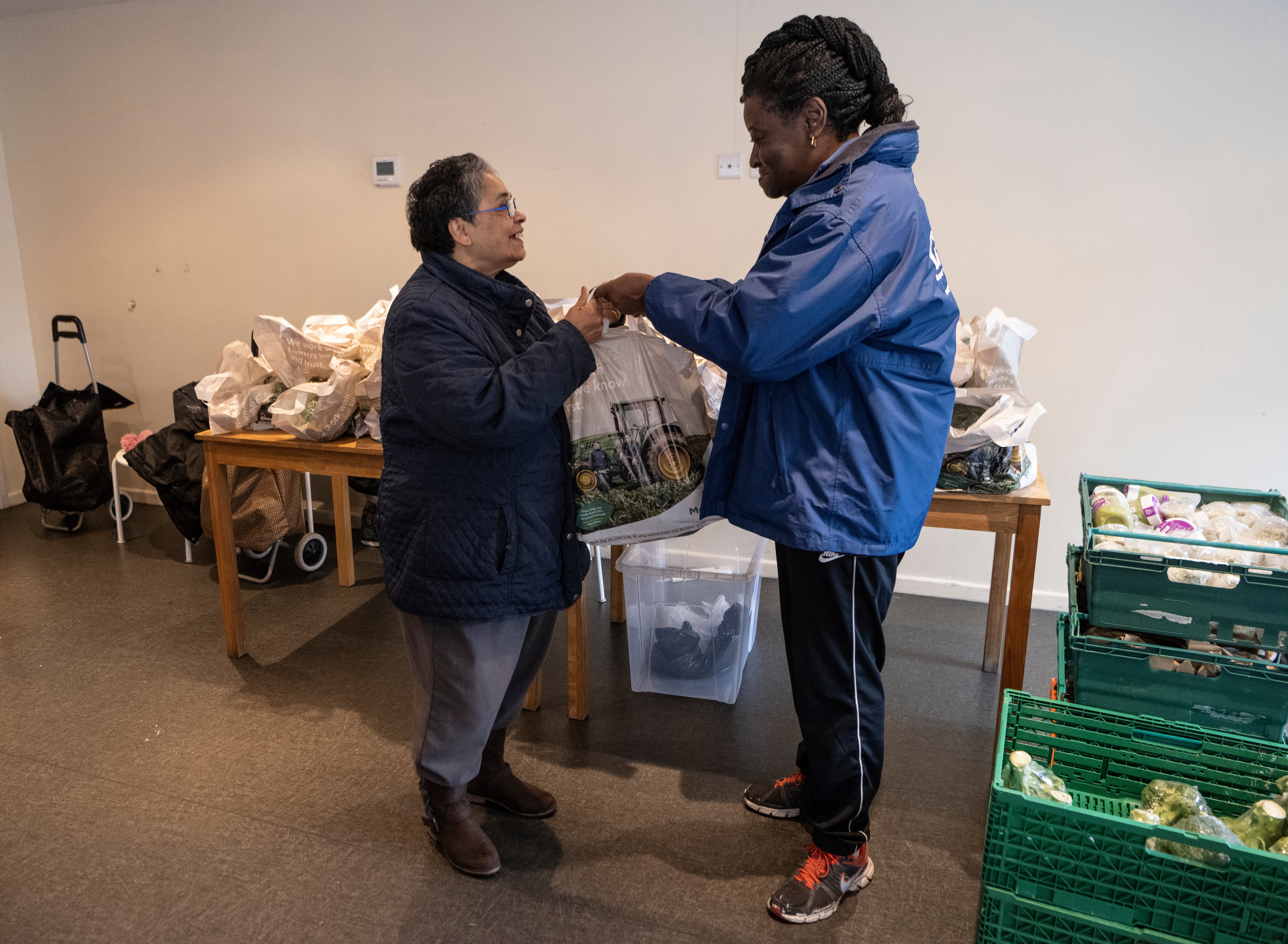 Service user Janet Doodnath with Susan