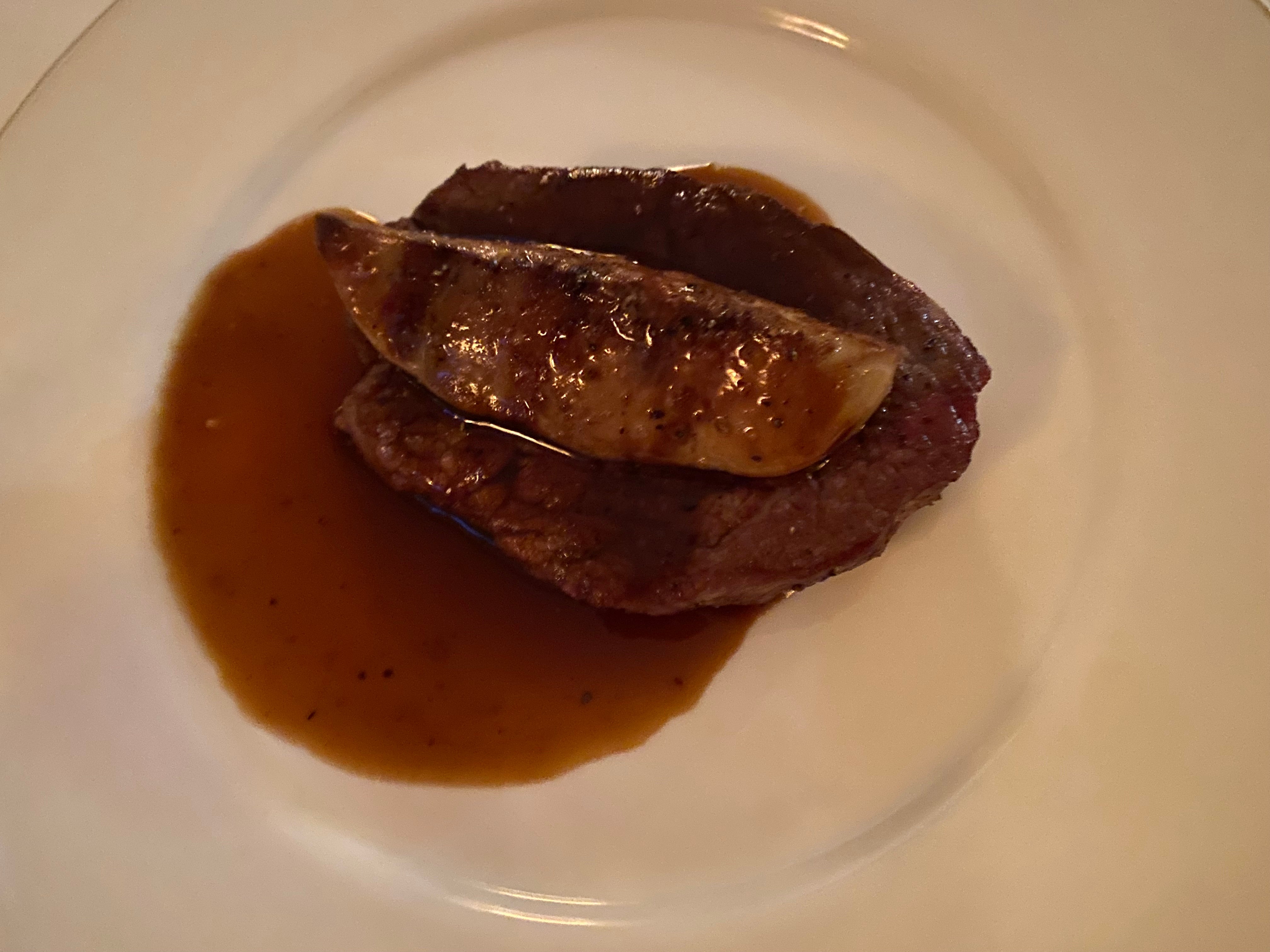 The beef with foie gras was one of our favourite dishes at Hotel Montefiore restaurant