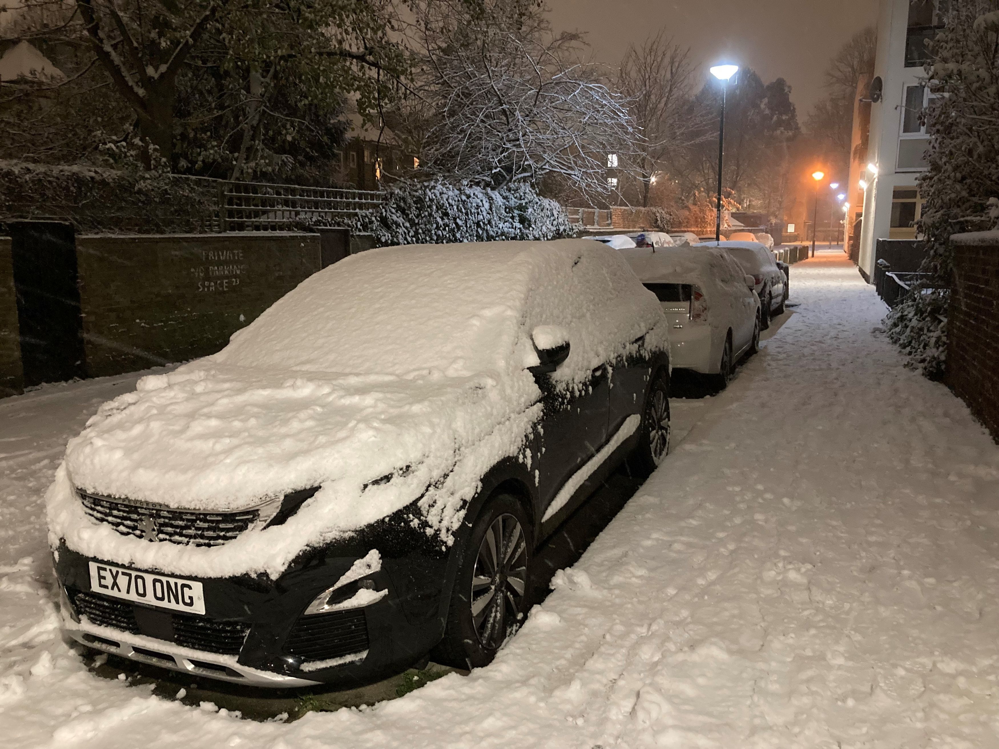 Camden in north London last night