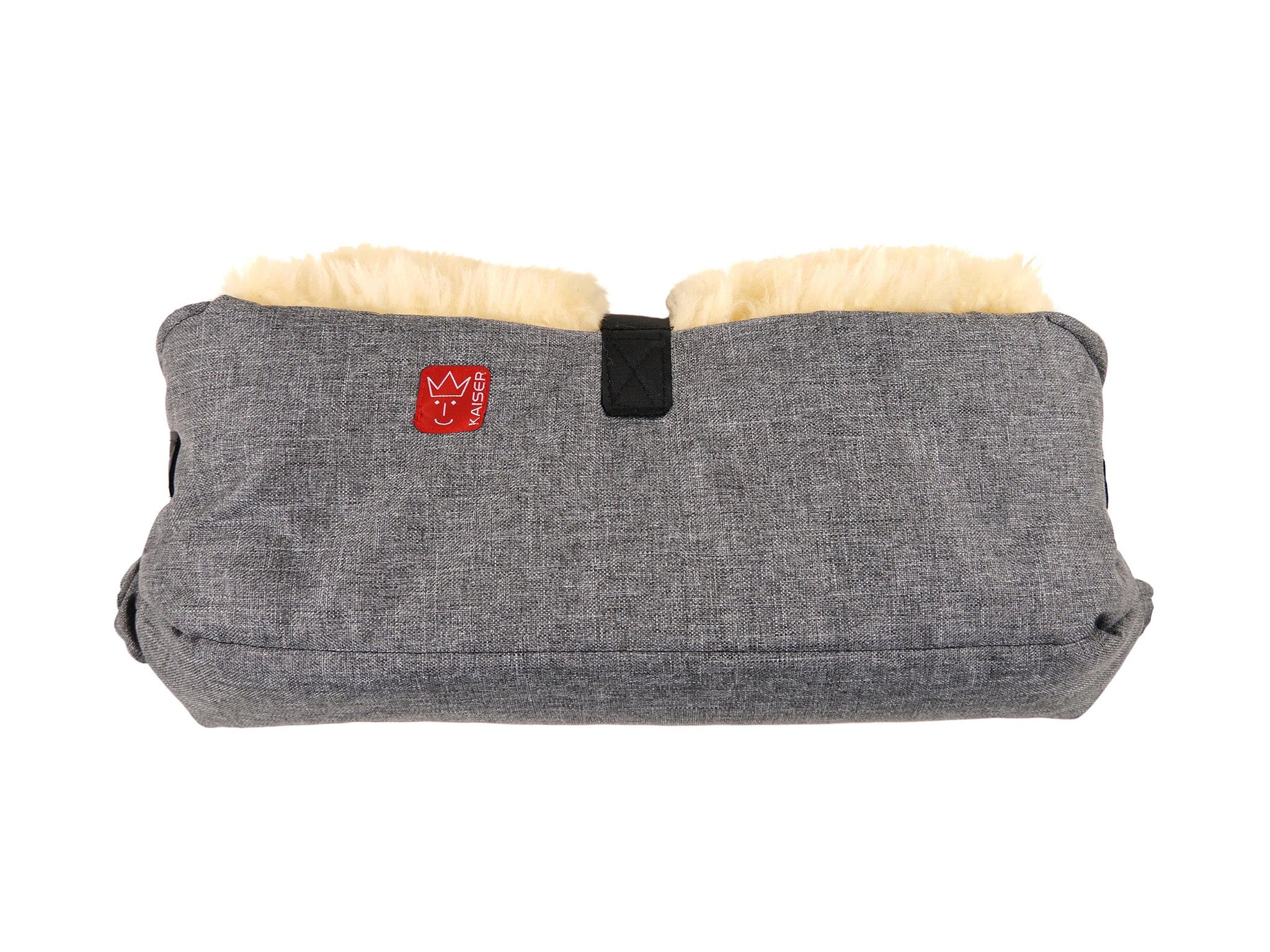 Kaiser big double pram handwarmers in grey