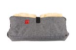 Kaiser big double pram handwarmers in grey