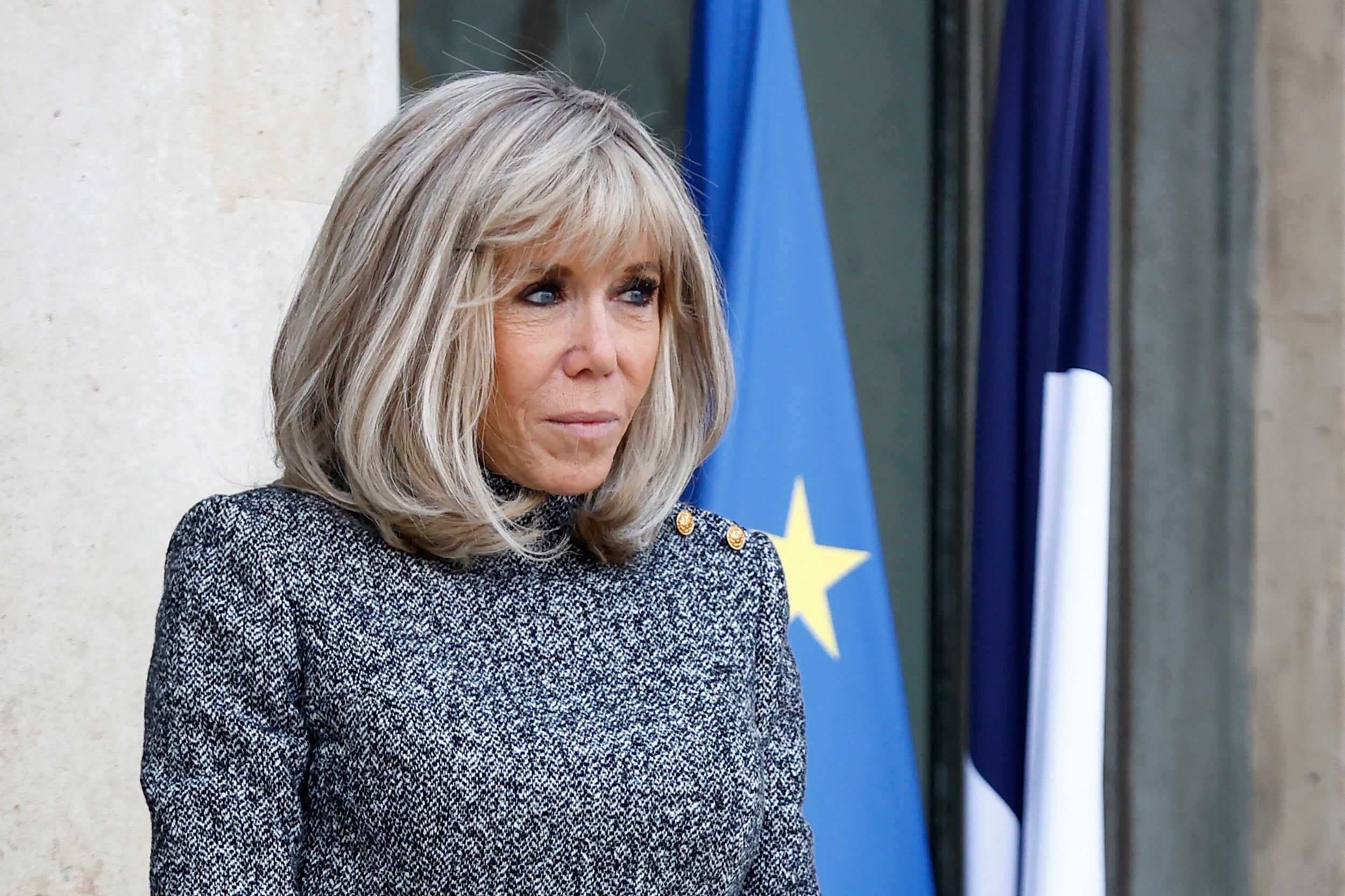 Brigitte Macron, wife of French President Emmanuel Macron