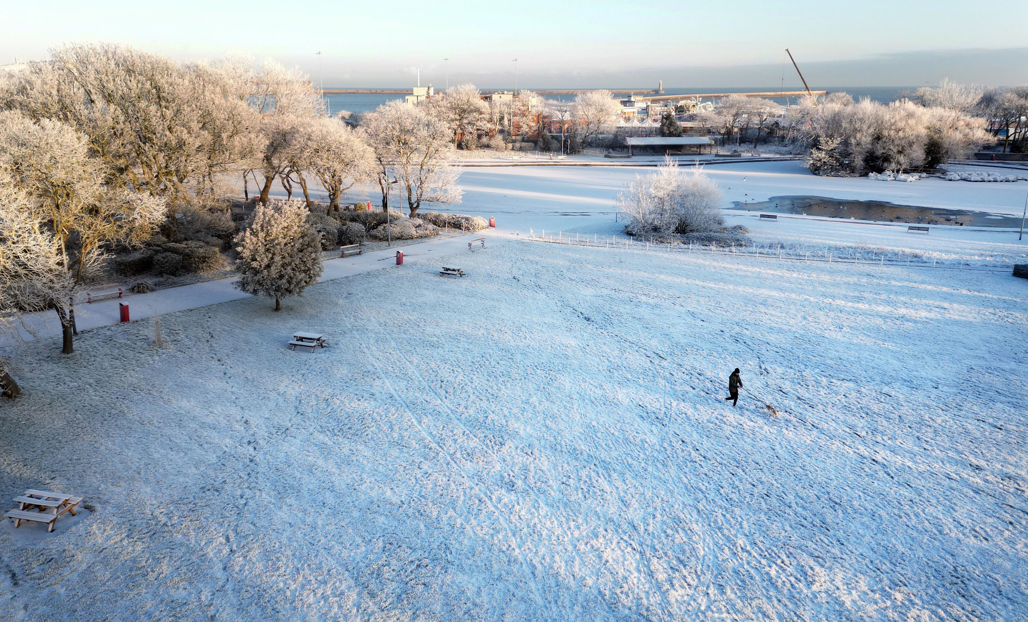 The cold snap has led to school closures as well as travel disruption