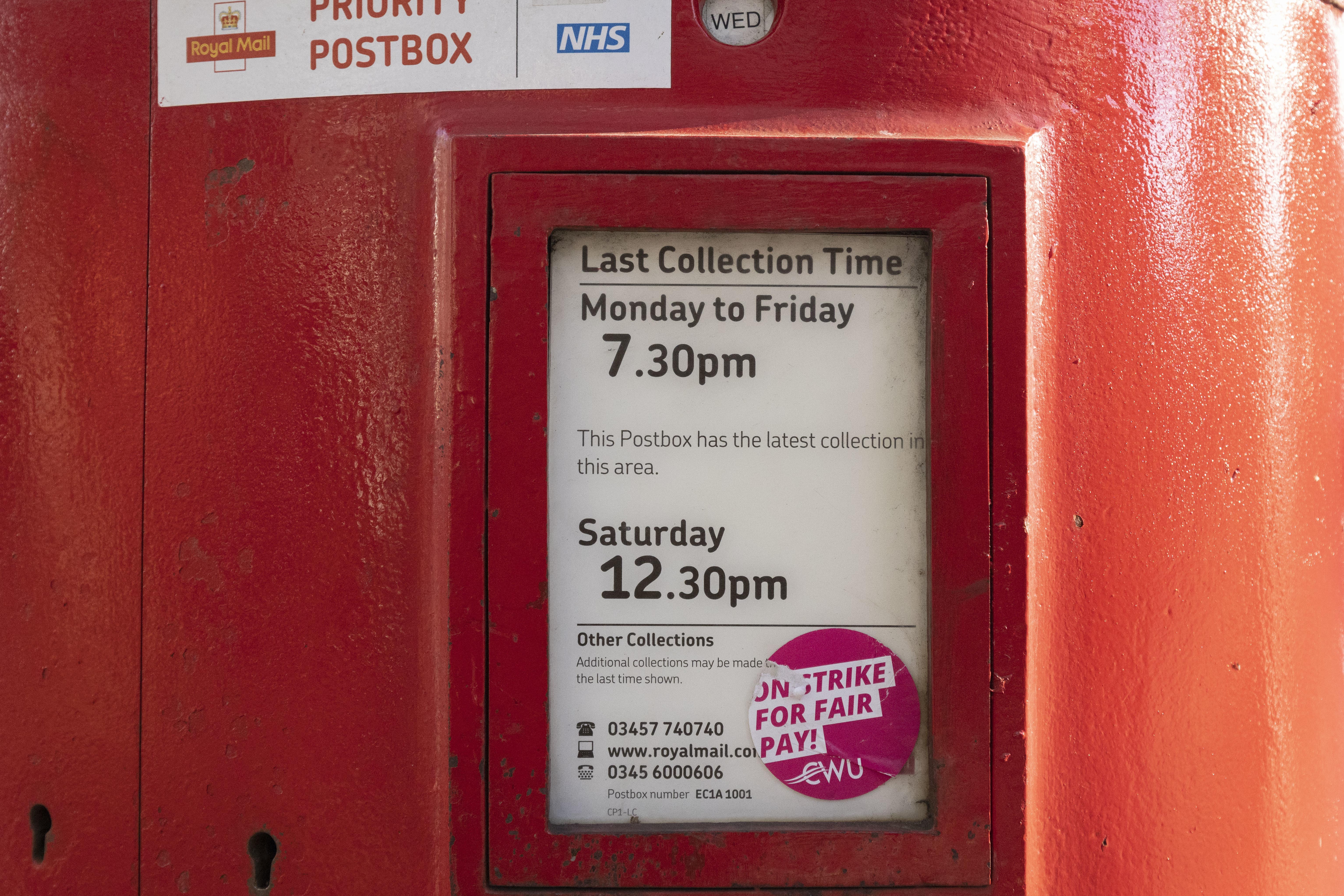 Mount Pleasant Mail Centre during a Royal Mail strike (Belinda Jiao/PA)