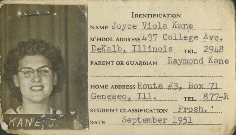 Joyce DeFauw, born Joyce Kane, graduated from university at age of 90