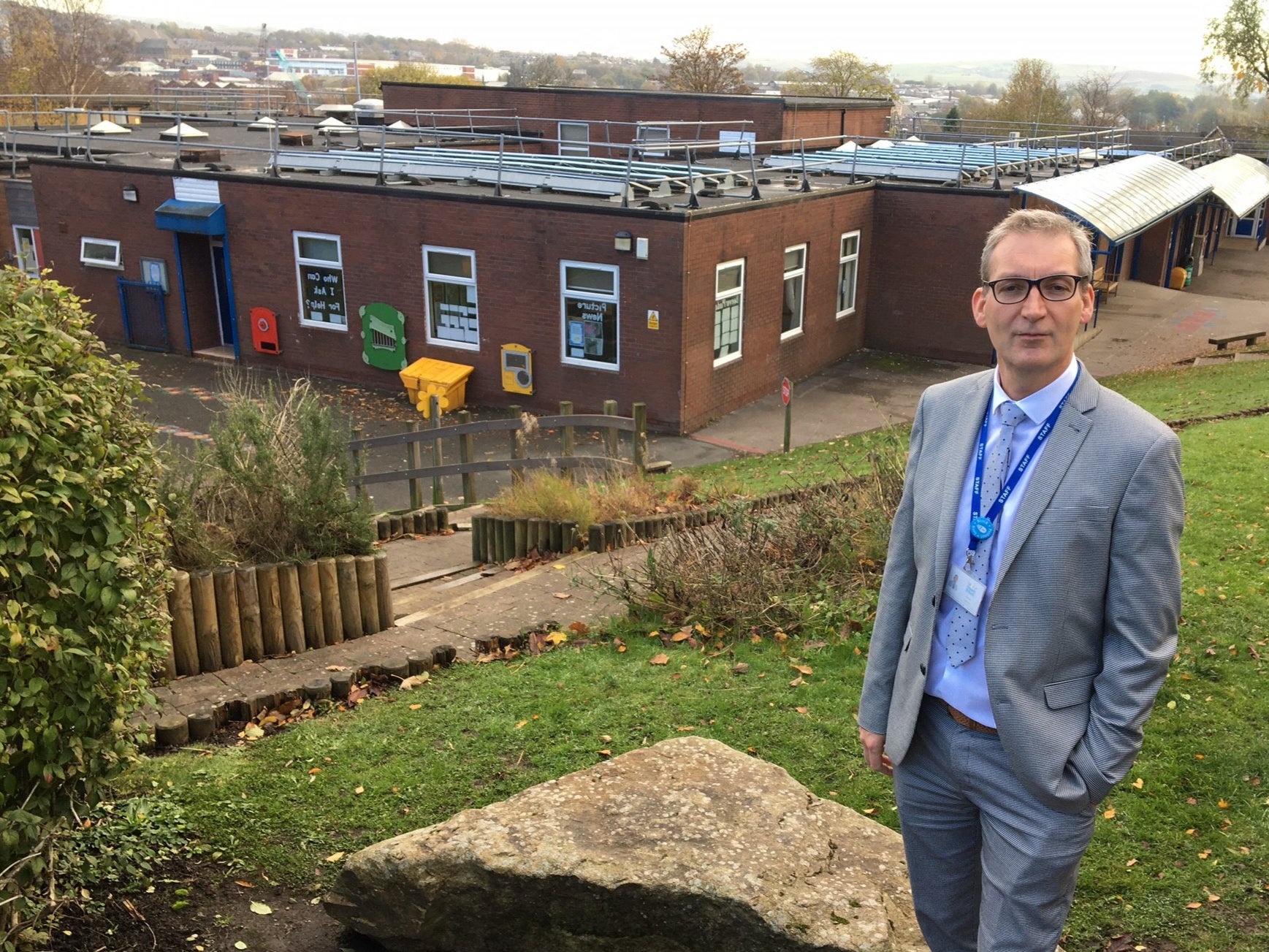 Headteacher Greg Oates at Beever Primary