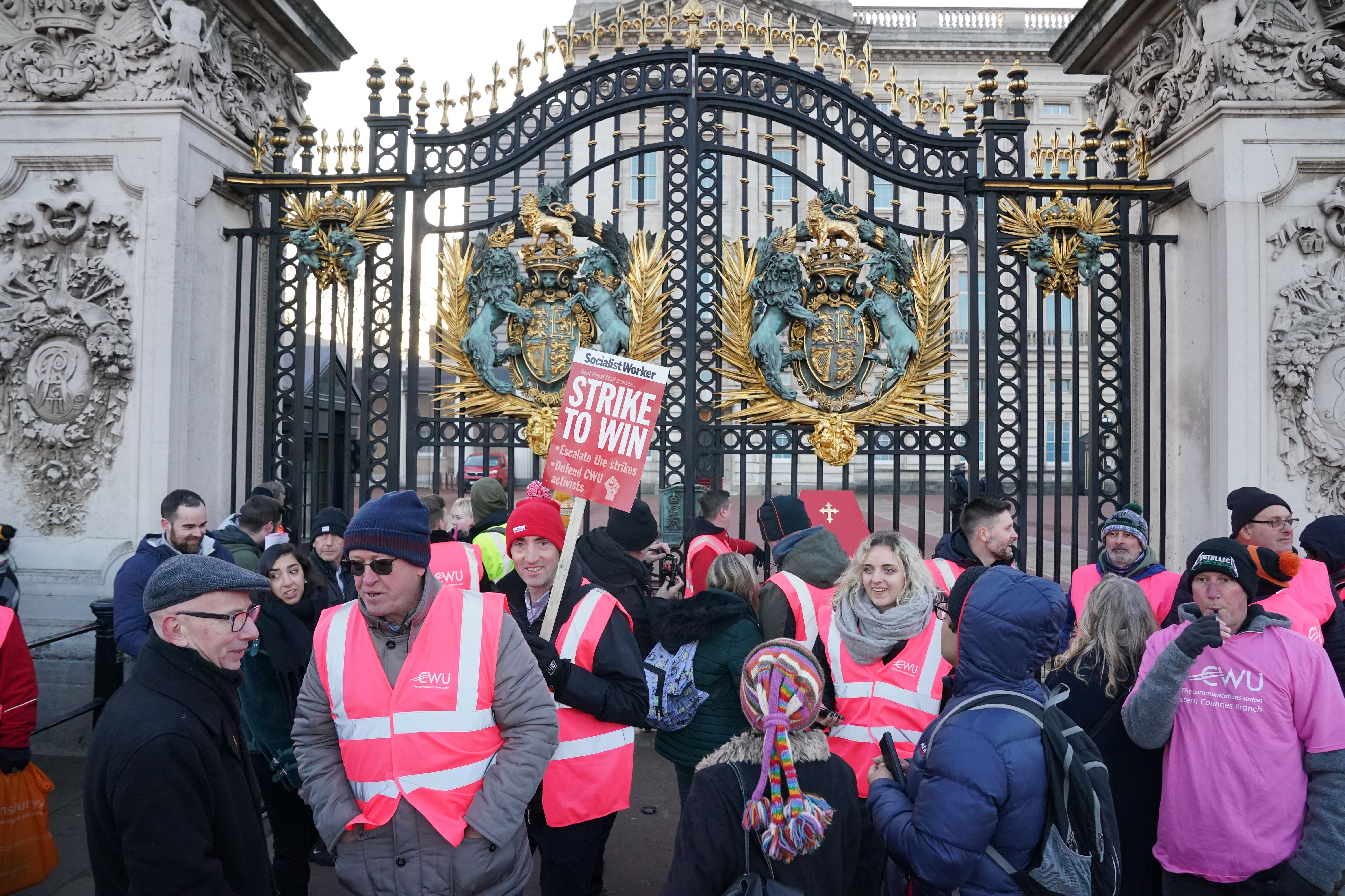 Commuters face a second day of severe rail disruption on Wednesday as members of the Rail, Maritime and Transport union (RMT) are joined in walkouts by Royal Mail workers, and nurses prepare to take unprecedented industrial action (Jonathan Brady/PA)