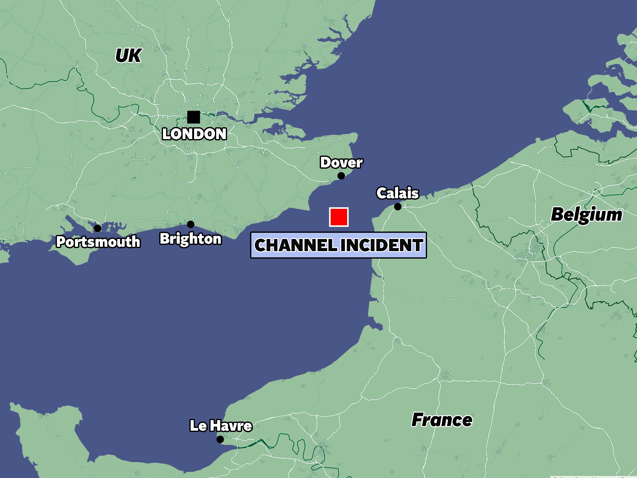 French and British rescue services are co-ordinating their rescue effort