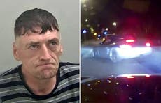 Serial thief who led police on 100mph chase in stolen £50,000 Porsche is jailed