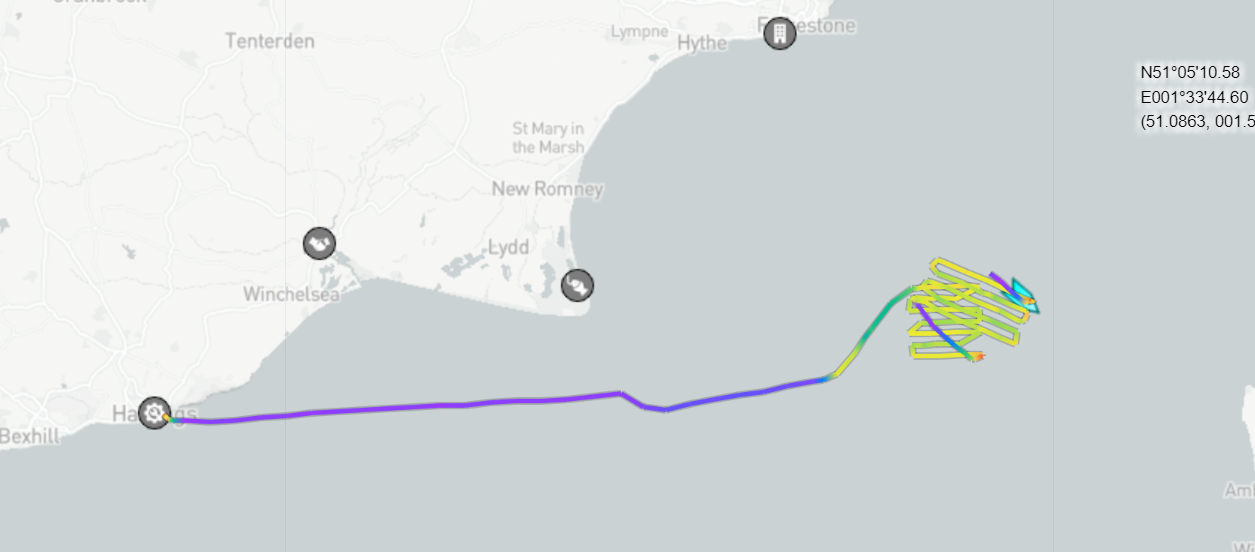 A RNLI lifeboat was out off the Kent coast around midday