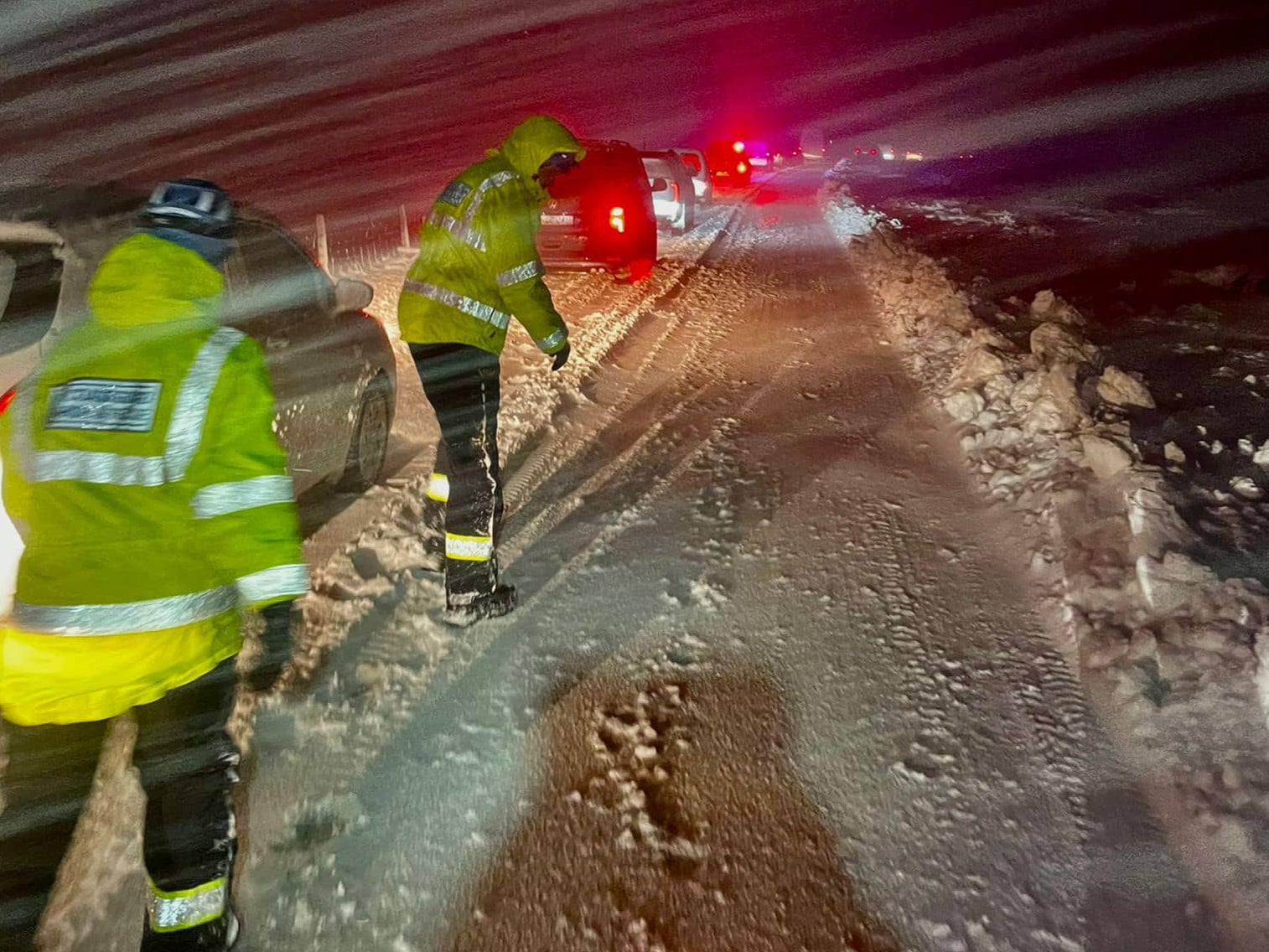 Heavy snow has hit Shetland this week