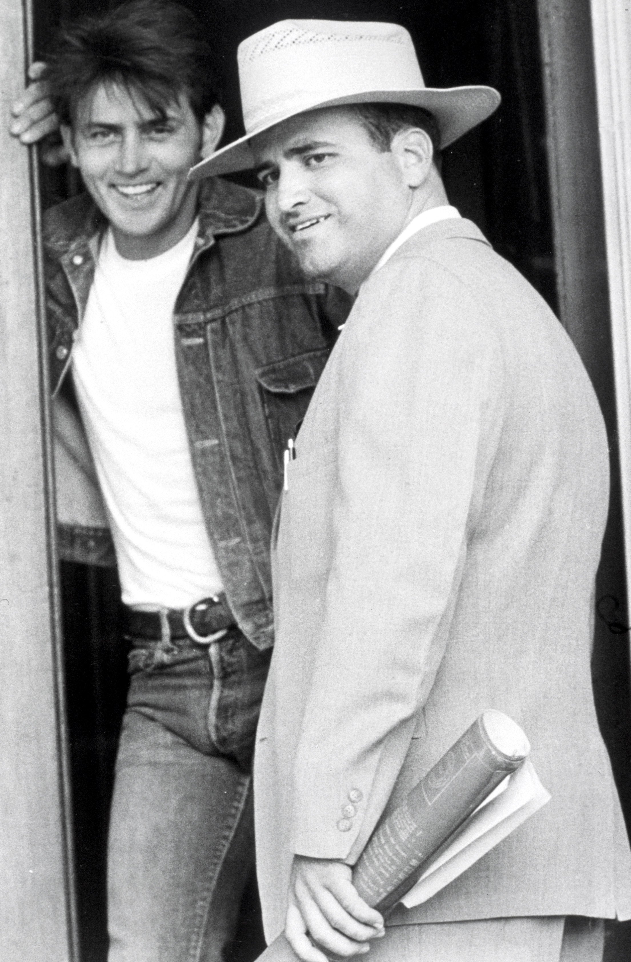 Director Terrence Malick with Sheen on set of ‘Badlands’ – Malick liked everybody to be on edge, never knowing what his intentions might be