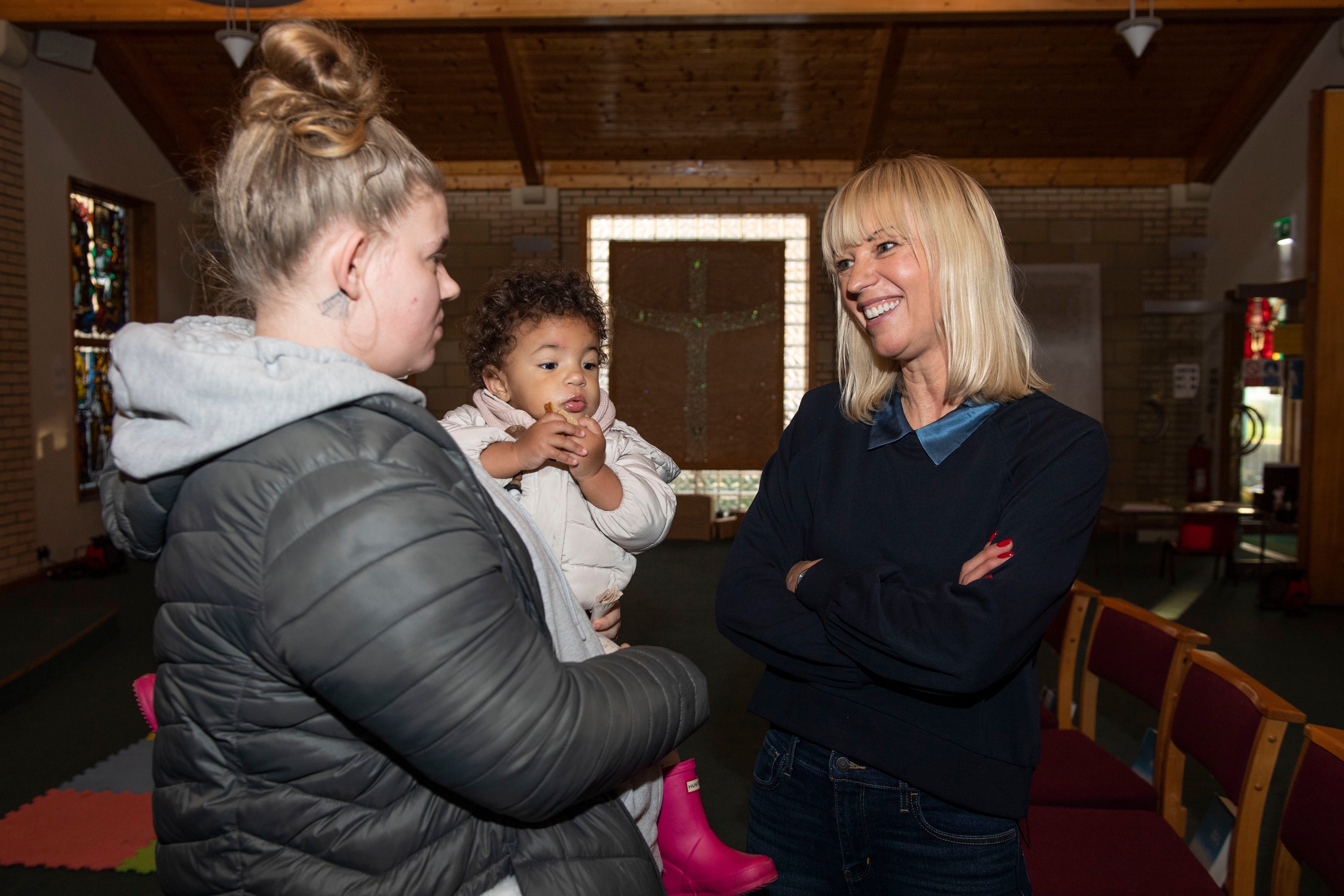 Radio presenter Sara Cox visited Guiding Hands charity