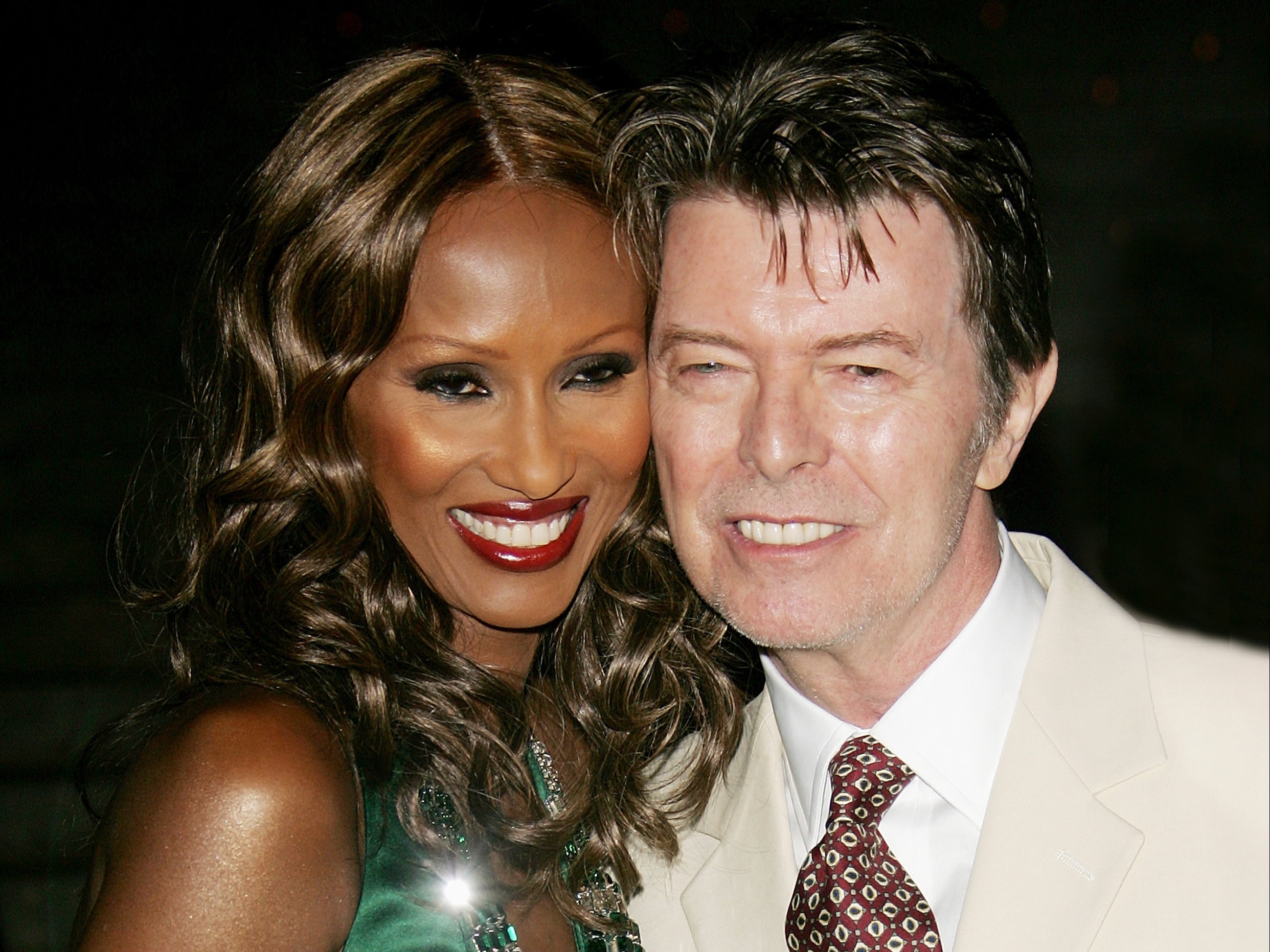 Iman and David Bowie in 2007