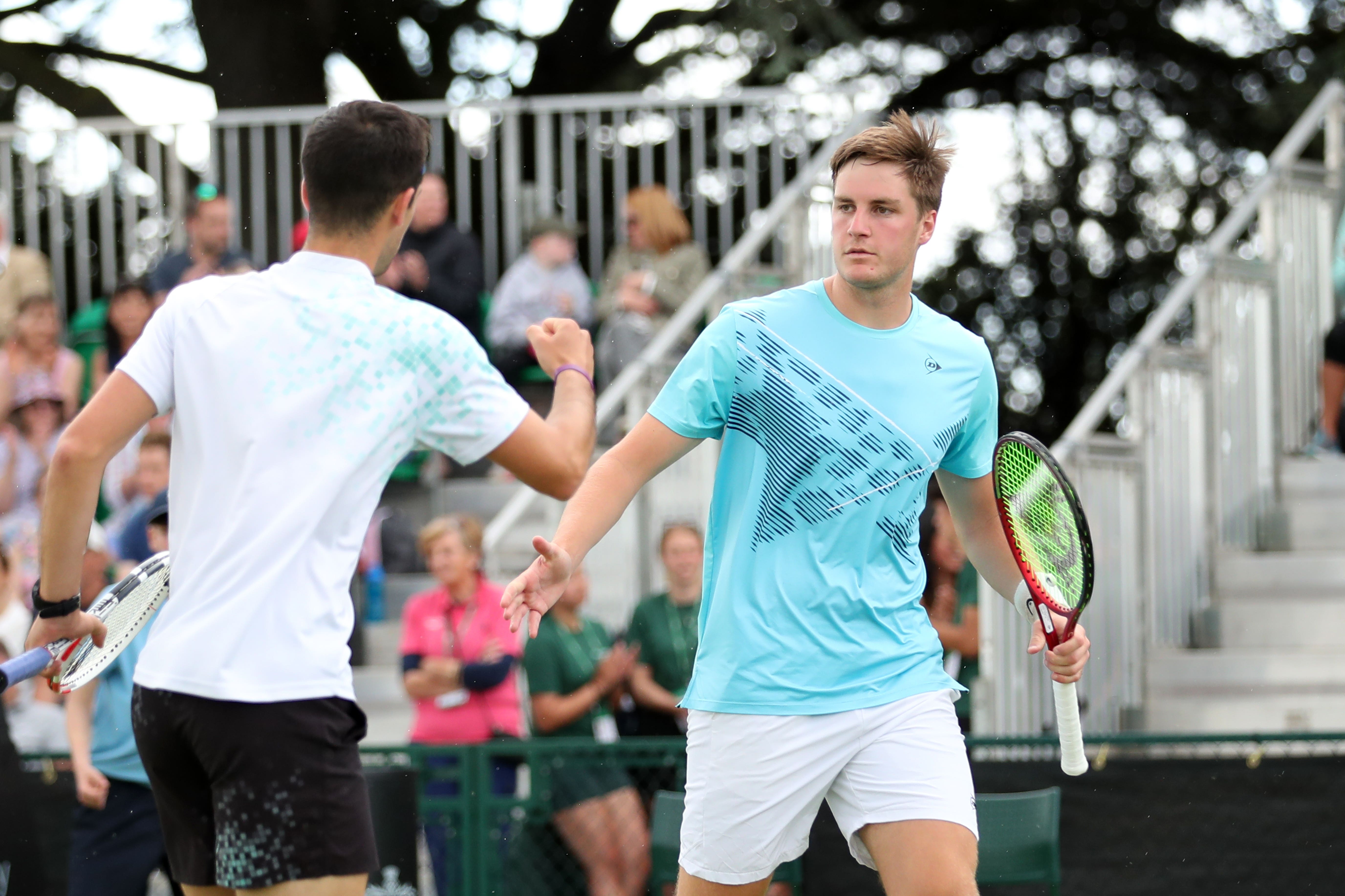 Julian Cash left and Henry Patten have won 14 doubles titles together this season (Isaac Parkin/PA)