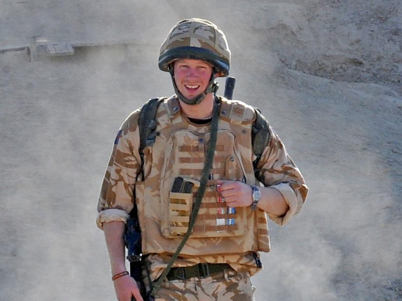 Prince Harry in Helmand Province, Southern Afghanistan in 2008