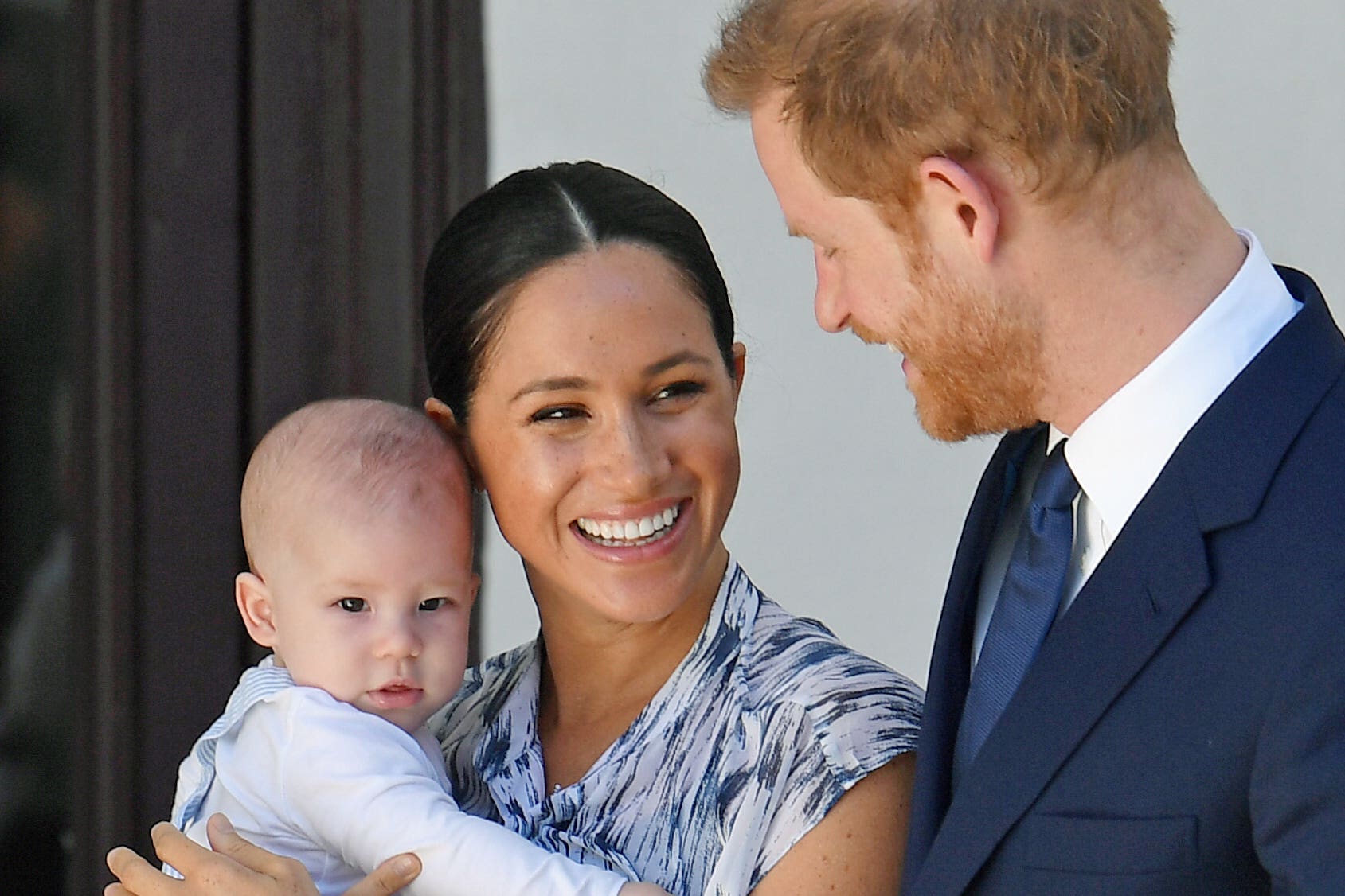 The Duke and Duchess of Sussex with their son Archie (Toby Melville/PA)