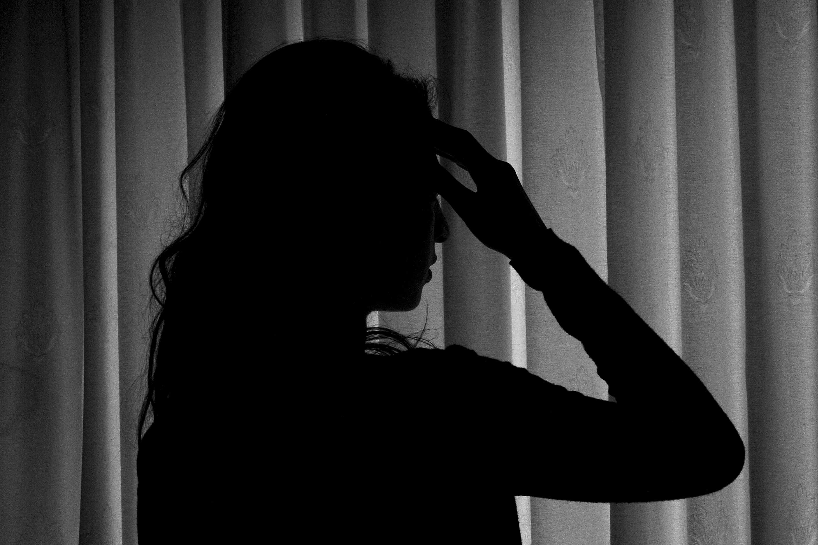 PICTURE POSED BY MODEL.The silhouette of a woman (Anna Gowthorpe/PA)