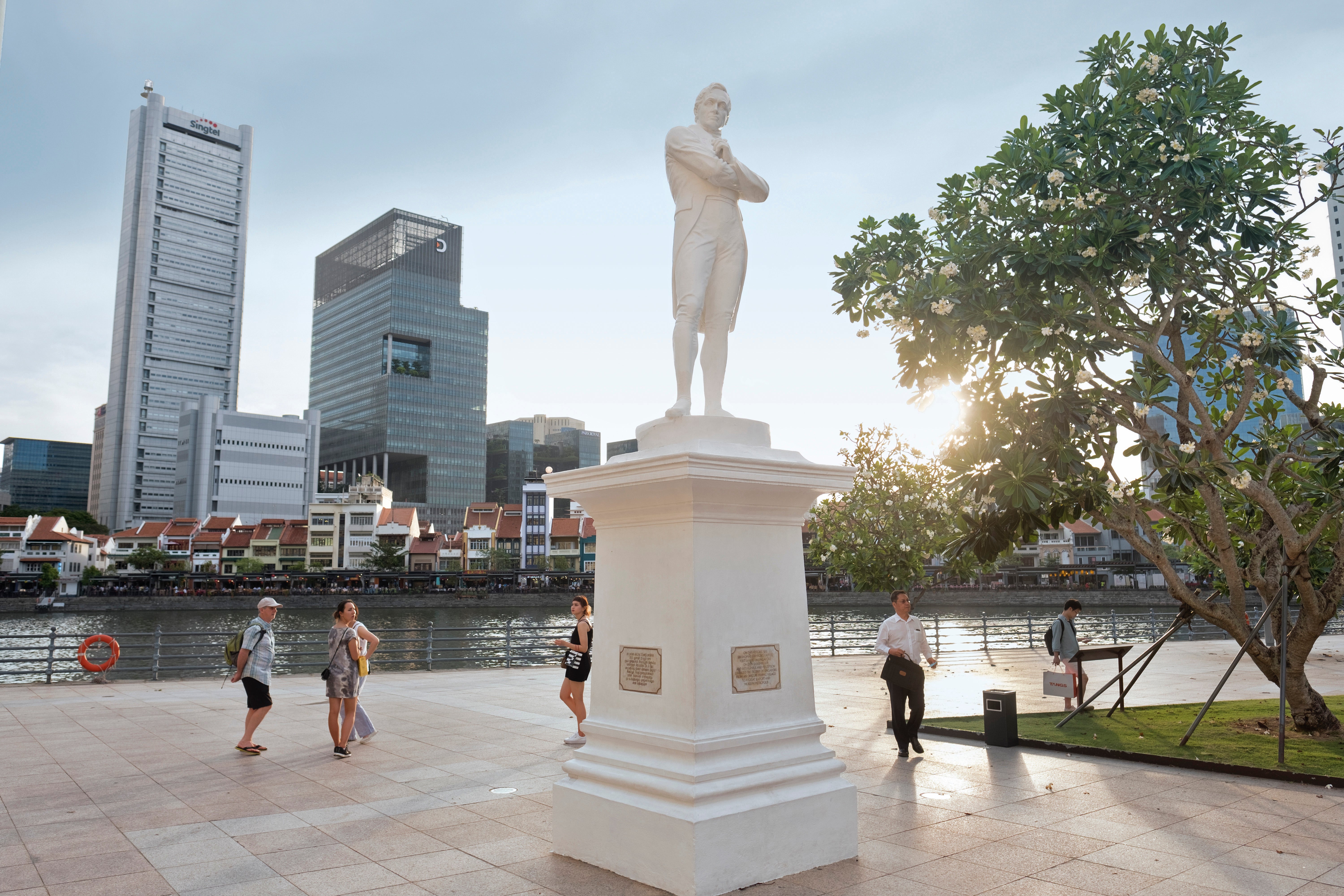 Singapore’s links with Britain stand proud via this statue of Sir Thomas Raffles