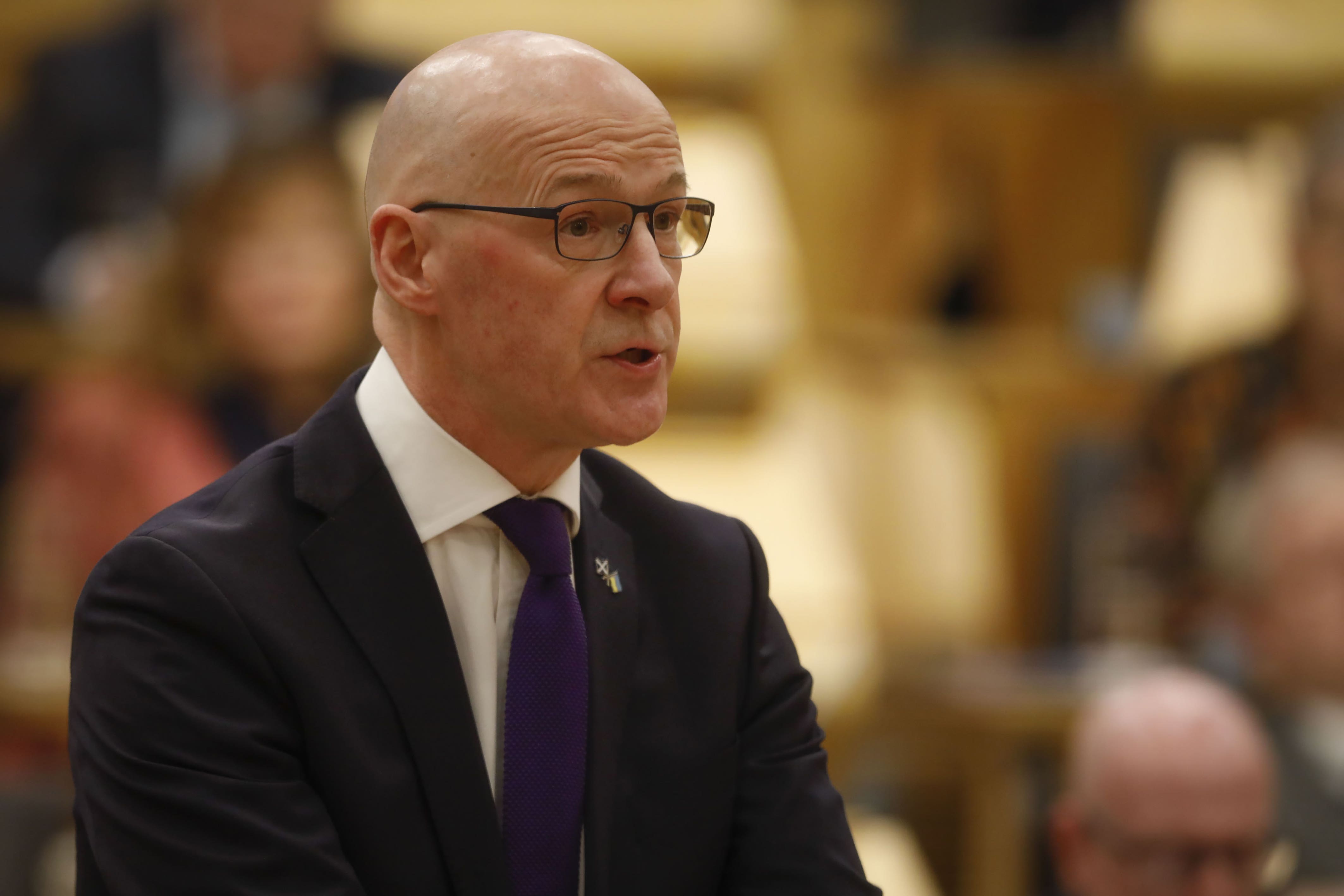 John Swinney delivered the annual budget speech (Andrew Cowan)