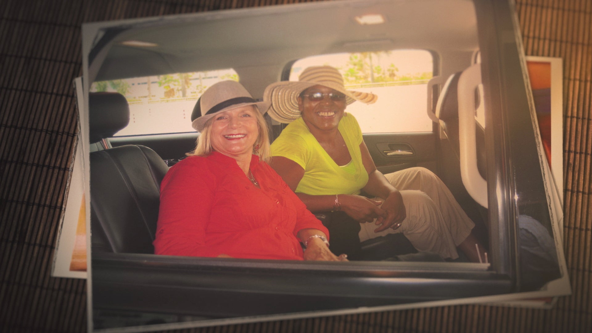 Miss Cleo, aka Youree Dell Harris, poses with her former romantic partner, Lou Ann LaBohn