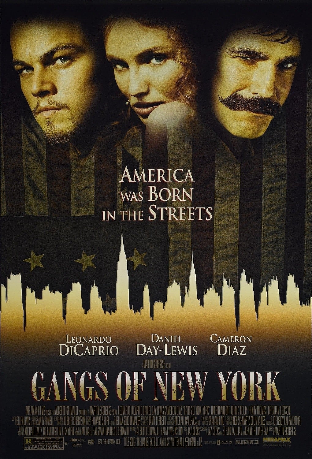 The original poster artwork for ‘Gangs of New York’