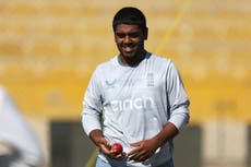 Rehan Ahmed to become England’s youngest men’s Test cricketer against Pakistan