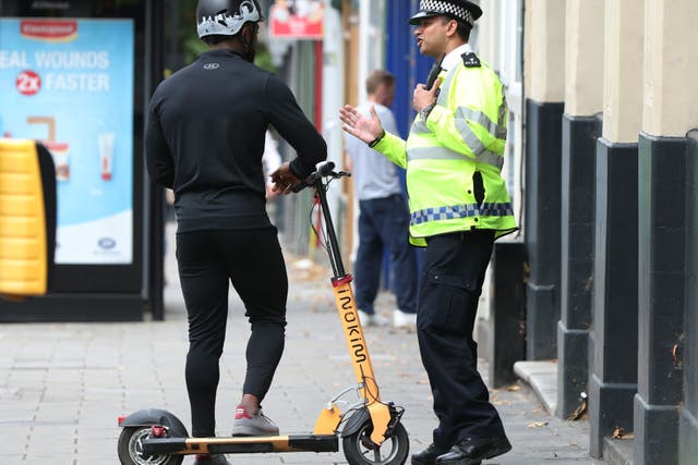 <p>Electric scooters are banned from public roads, but according to industry estimates, there are 1.2 million in the UK</p>